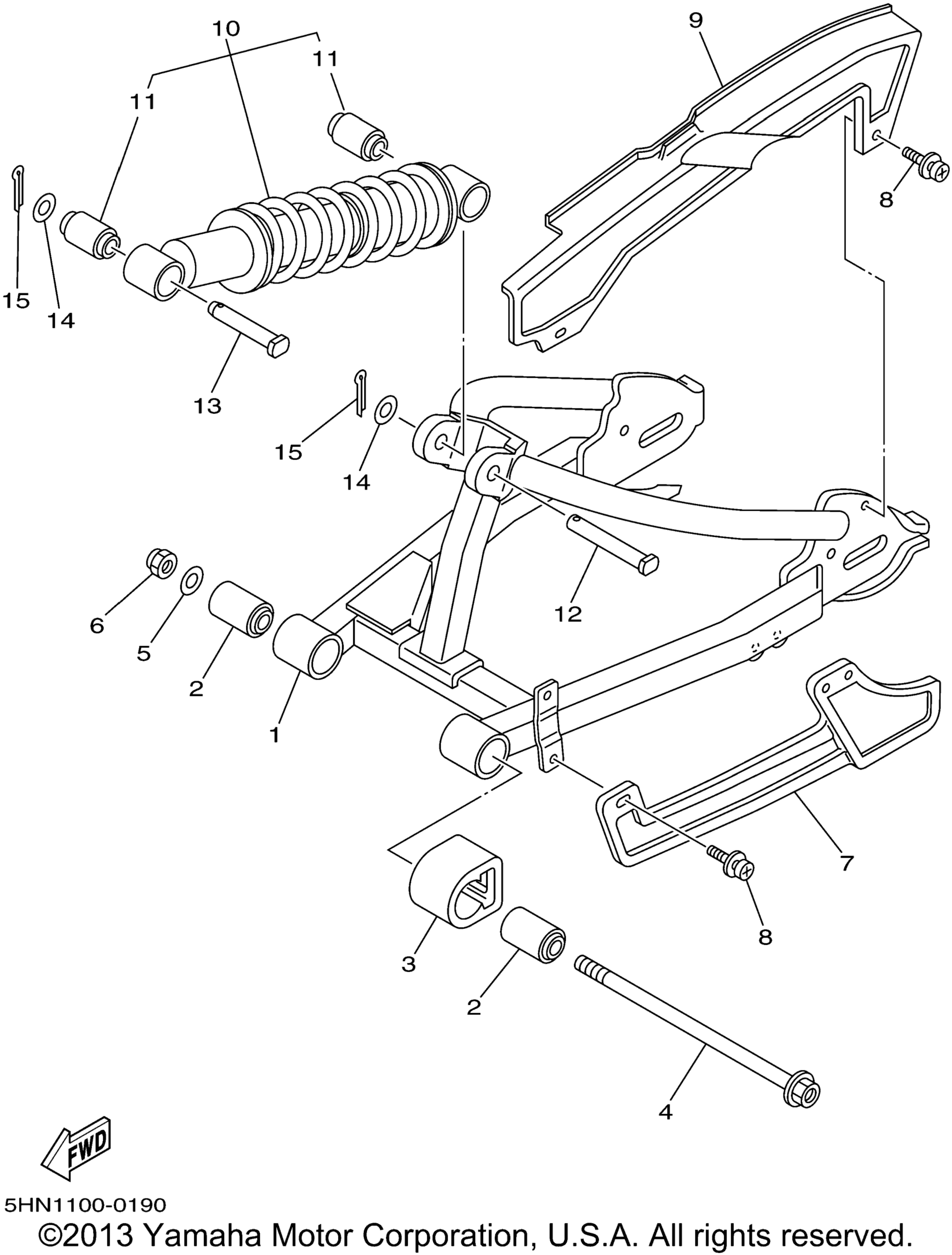 Задняя часть ARM SUSPENSION
