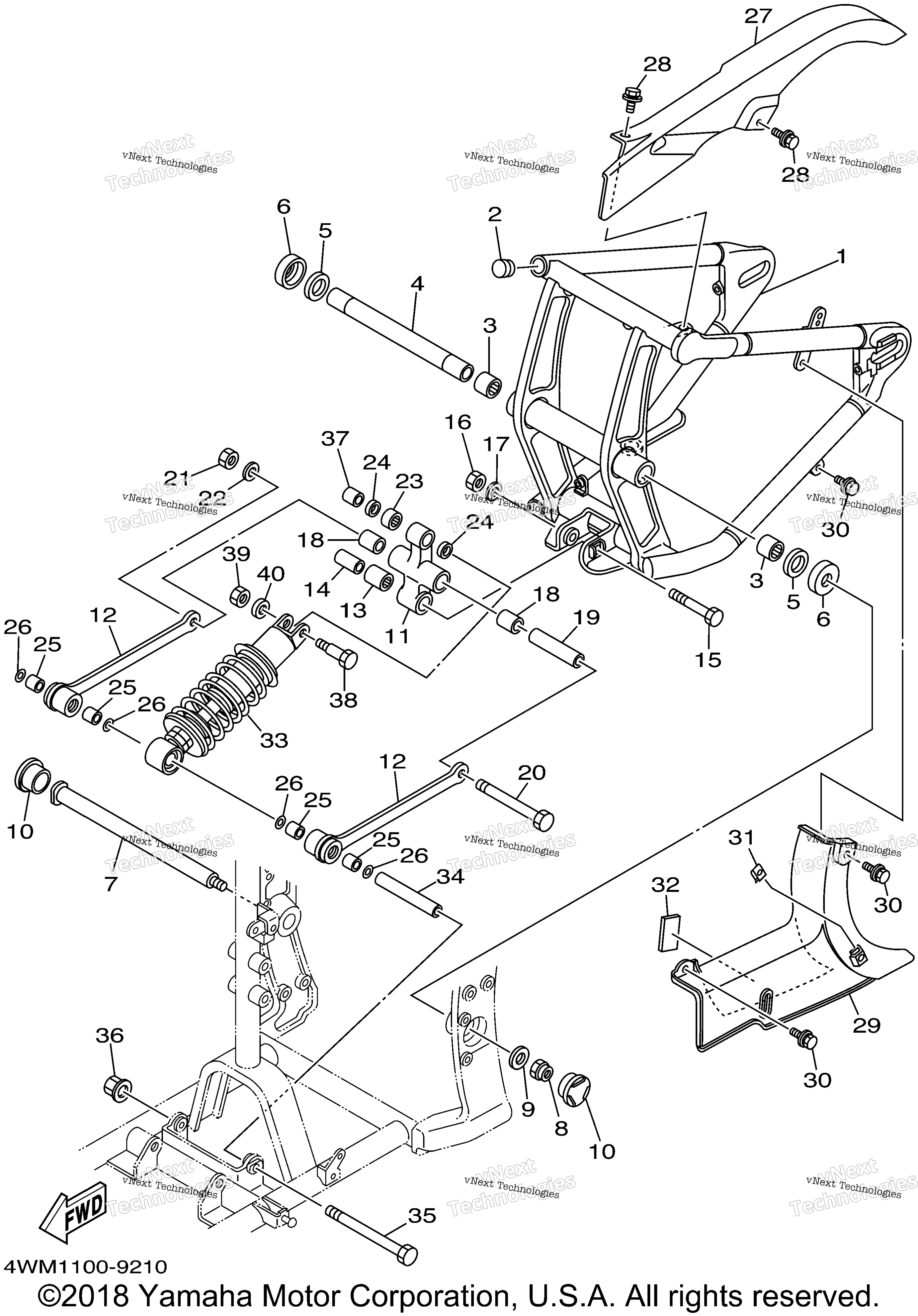 Задняя часть ARM SUSPENSION