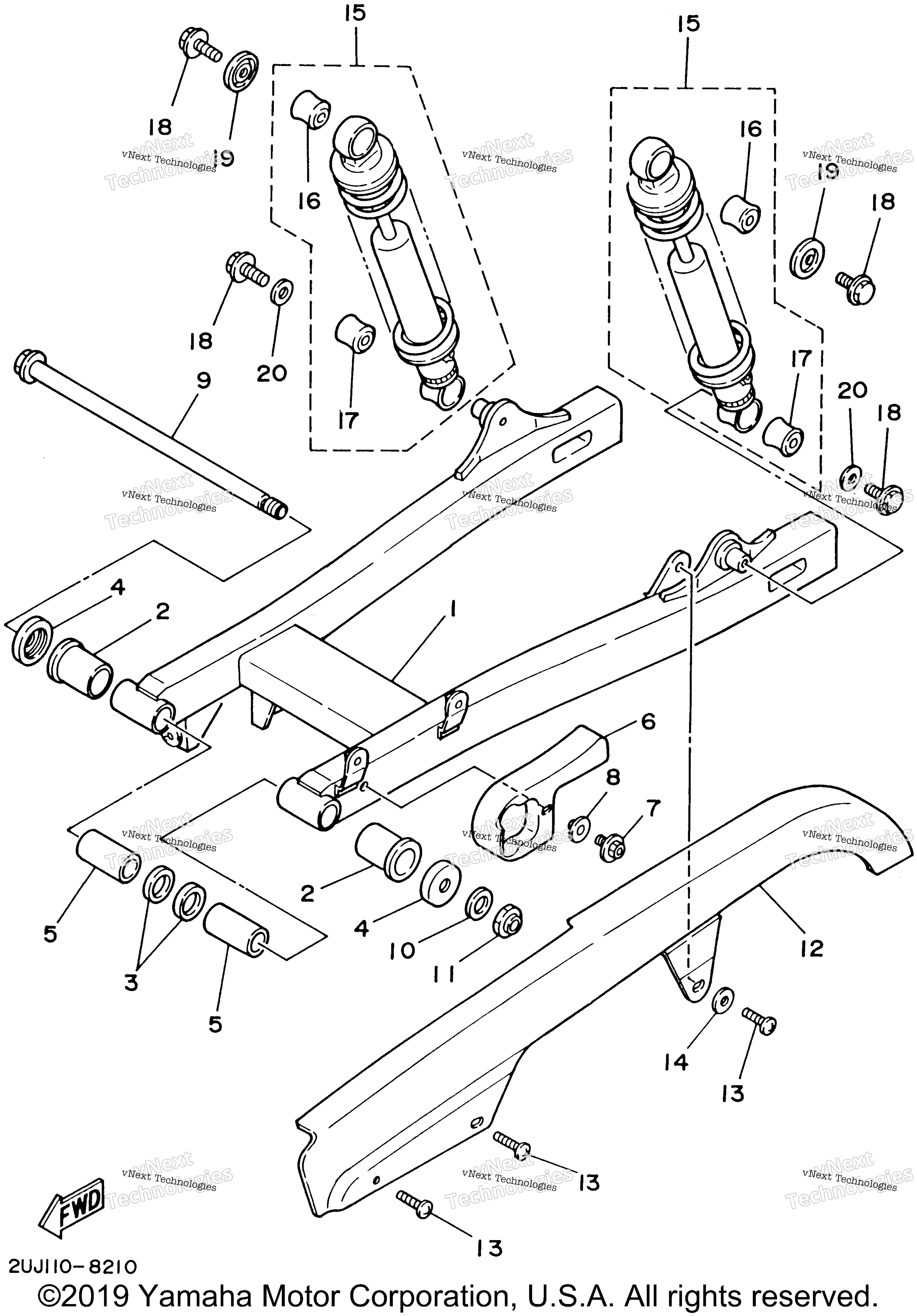 Задняя часть ARM SUSPENSION