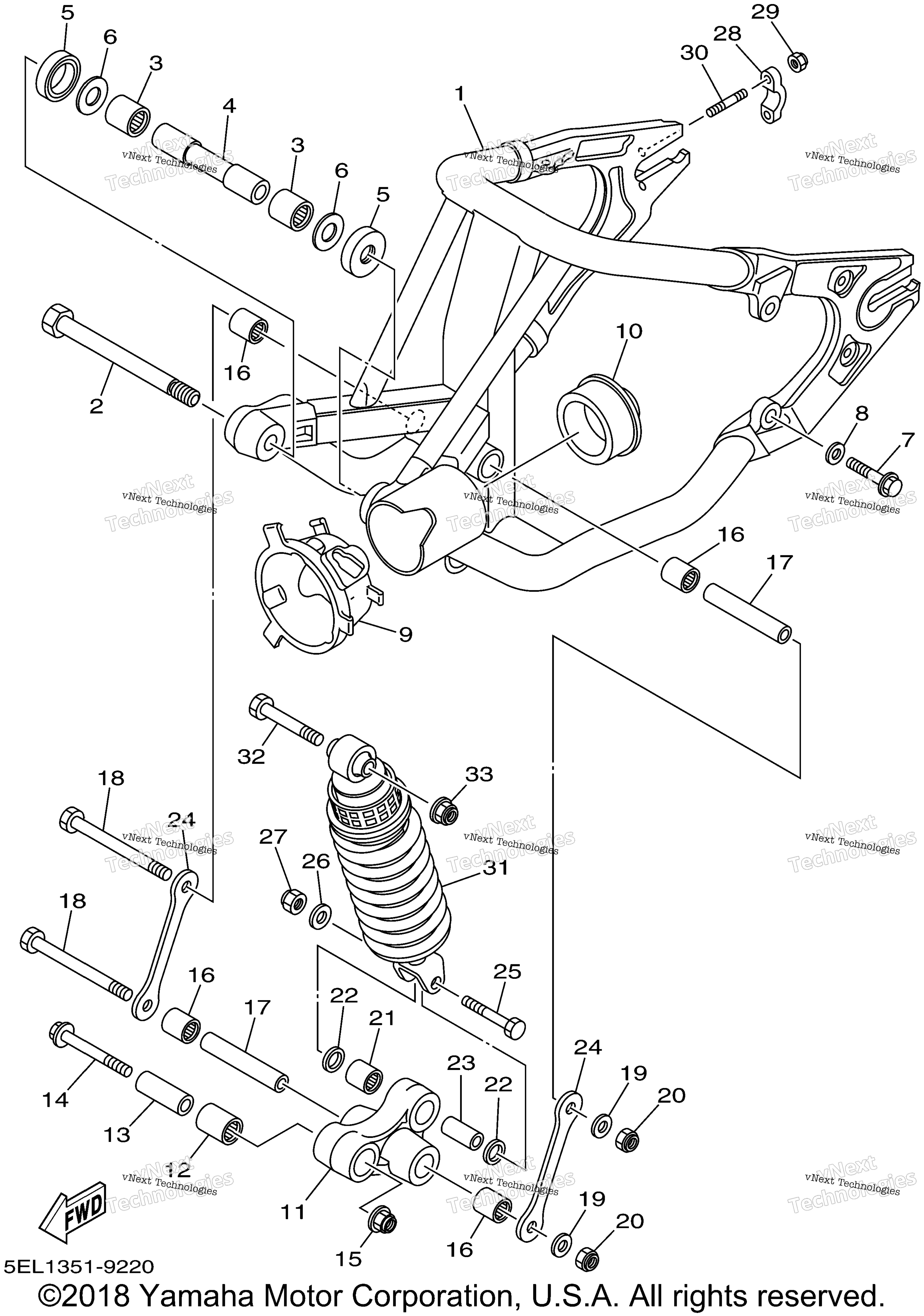 Задняя часть ARM SUSPENSION