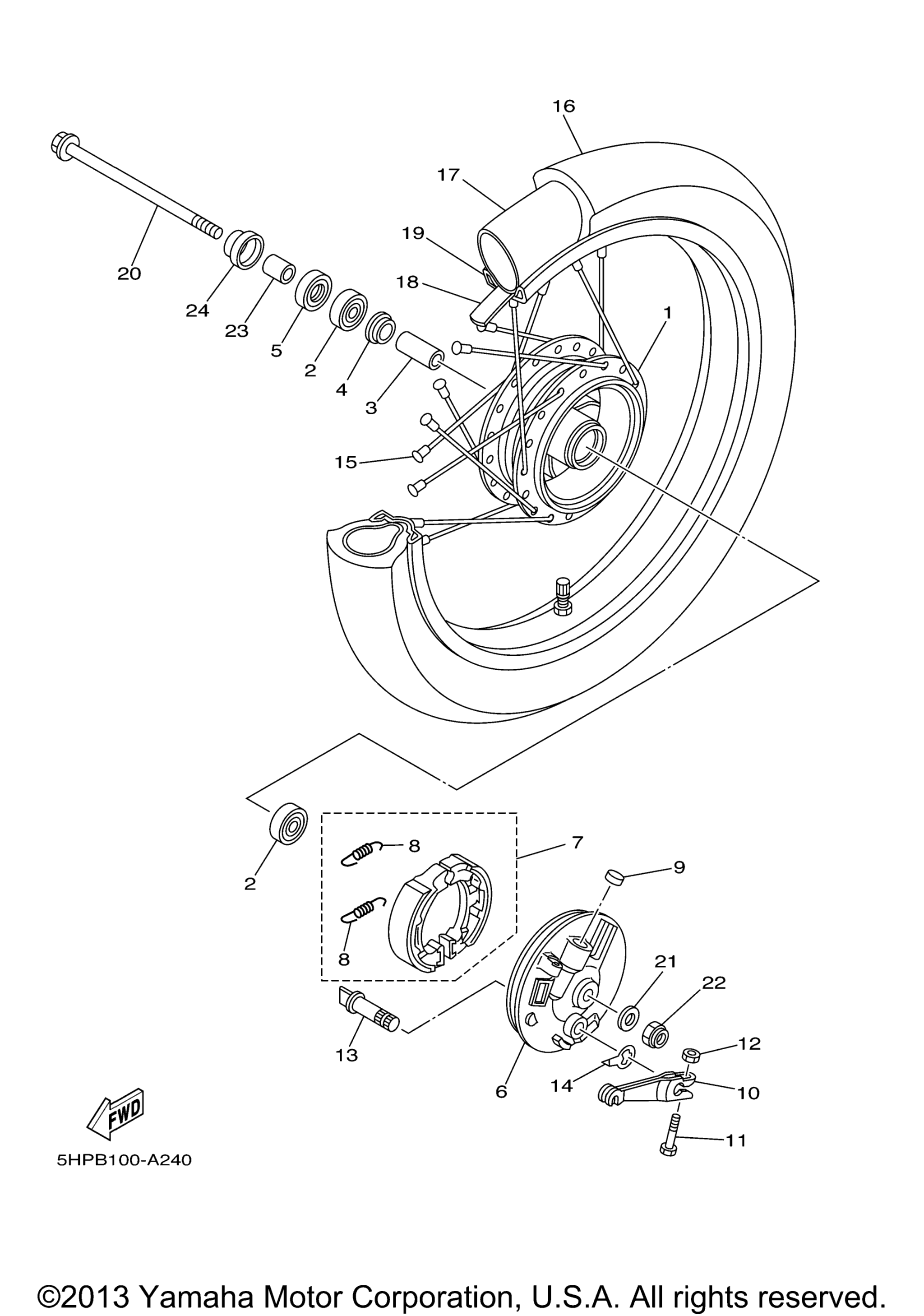 Передняя часть Wheel R