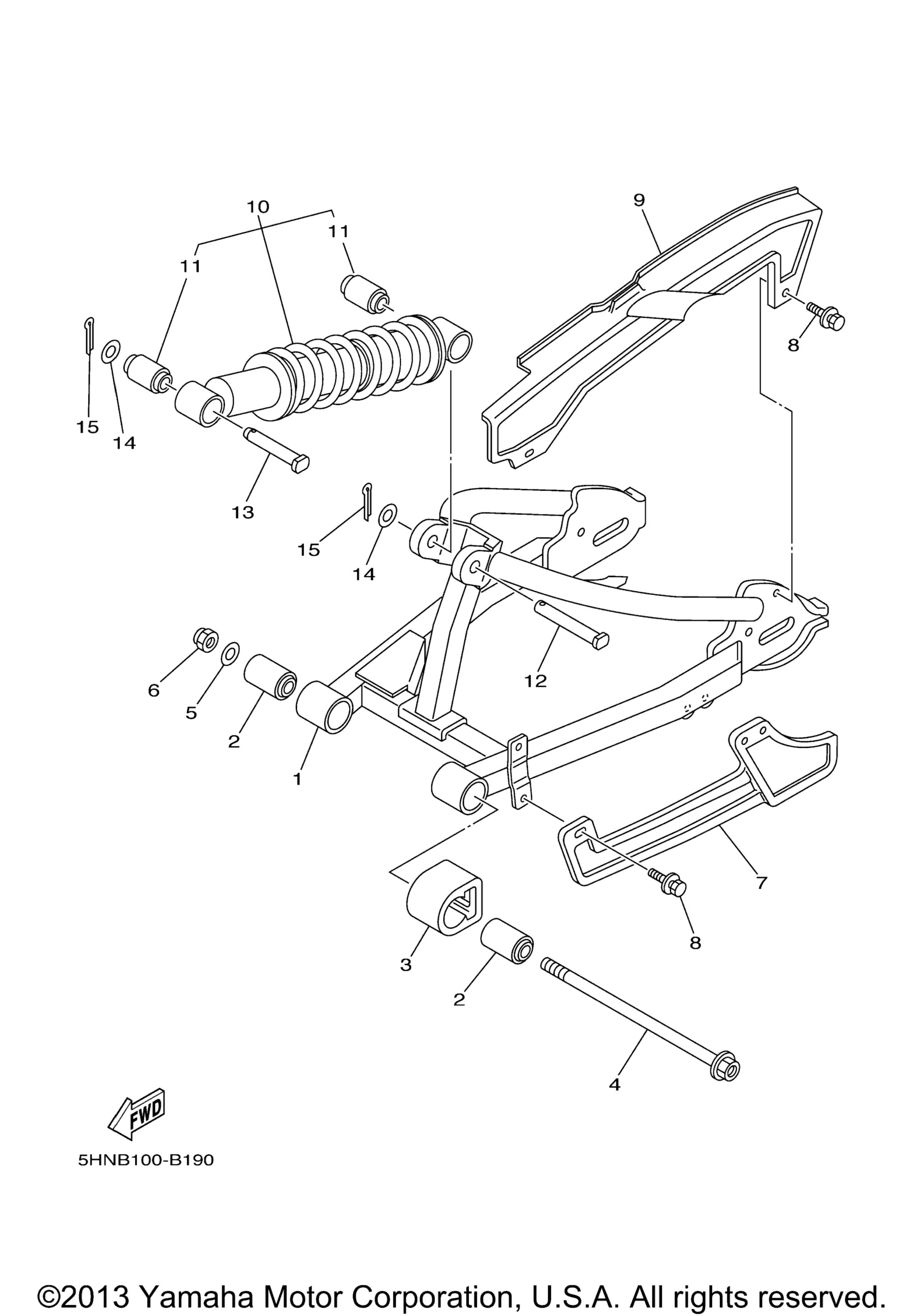 Задняя часть ARM SUSPENSION