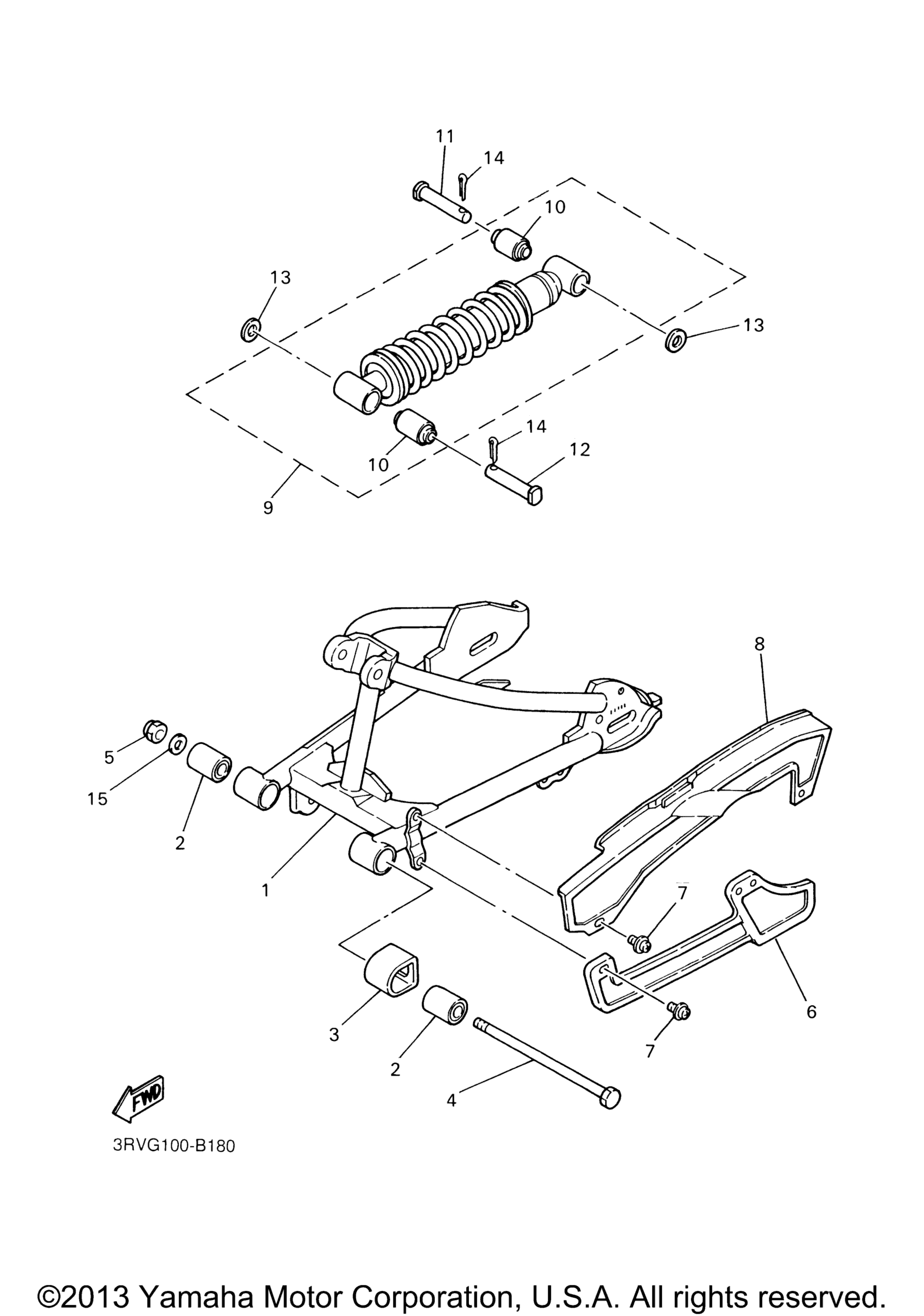 Задняя часть ARM SUSPENSION