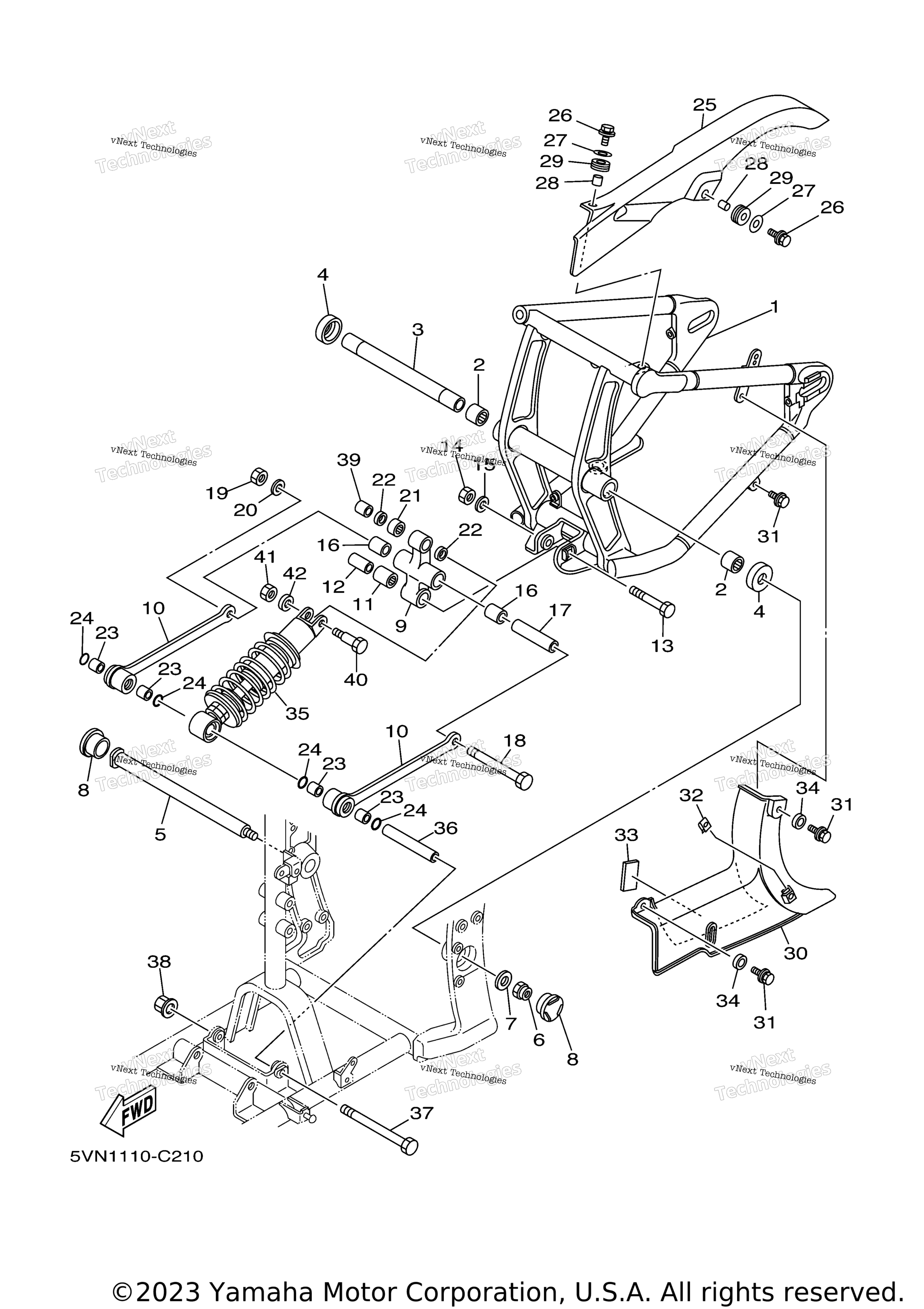 Задняя часть ARM SUSPENSION