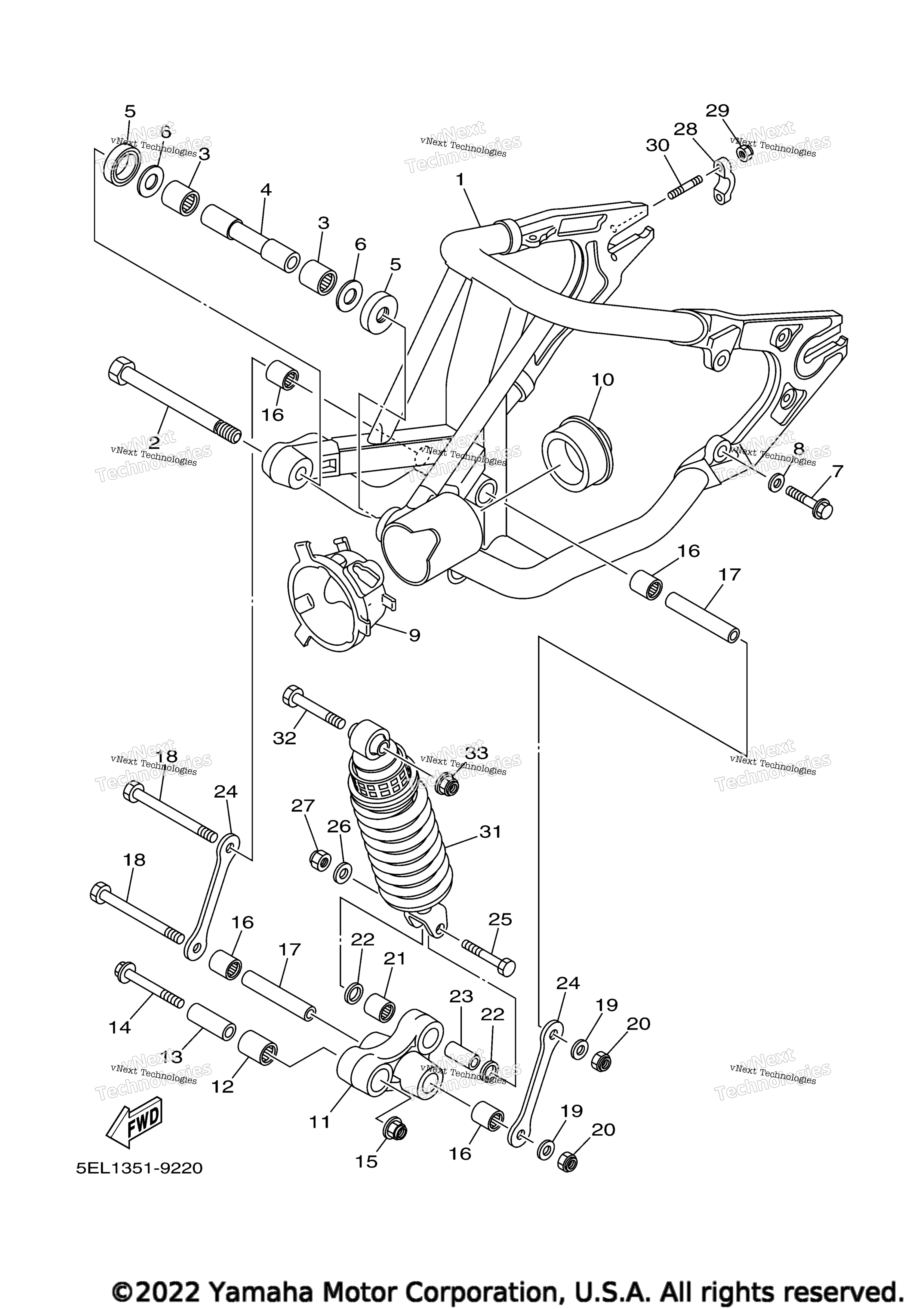 Задняя часть ARM SUSPENSION