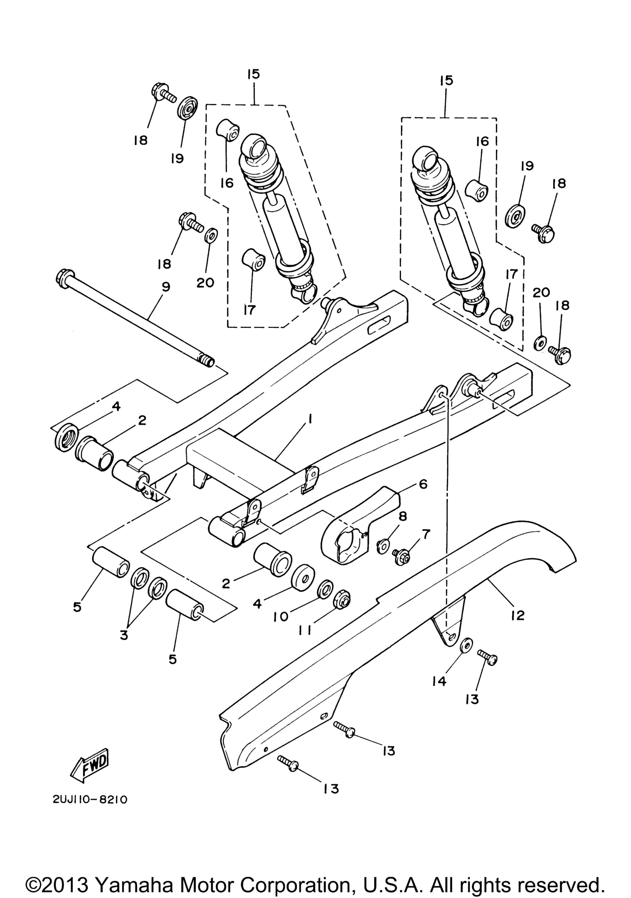 Задняя часть ARM SUSPENSION