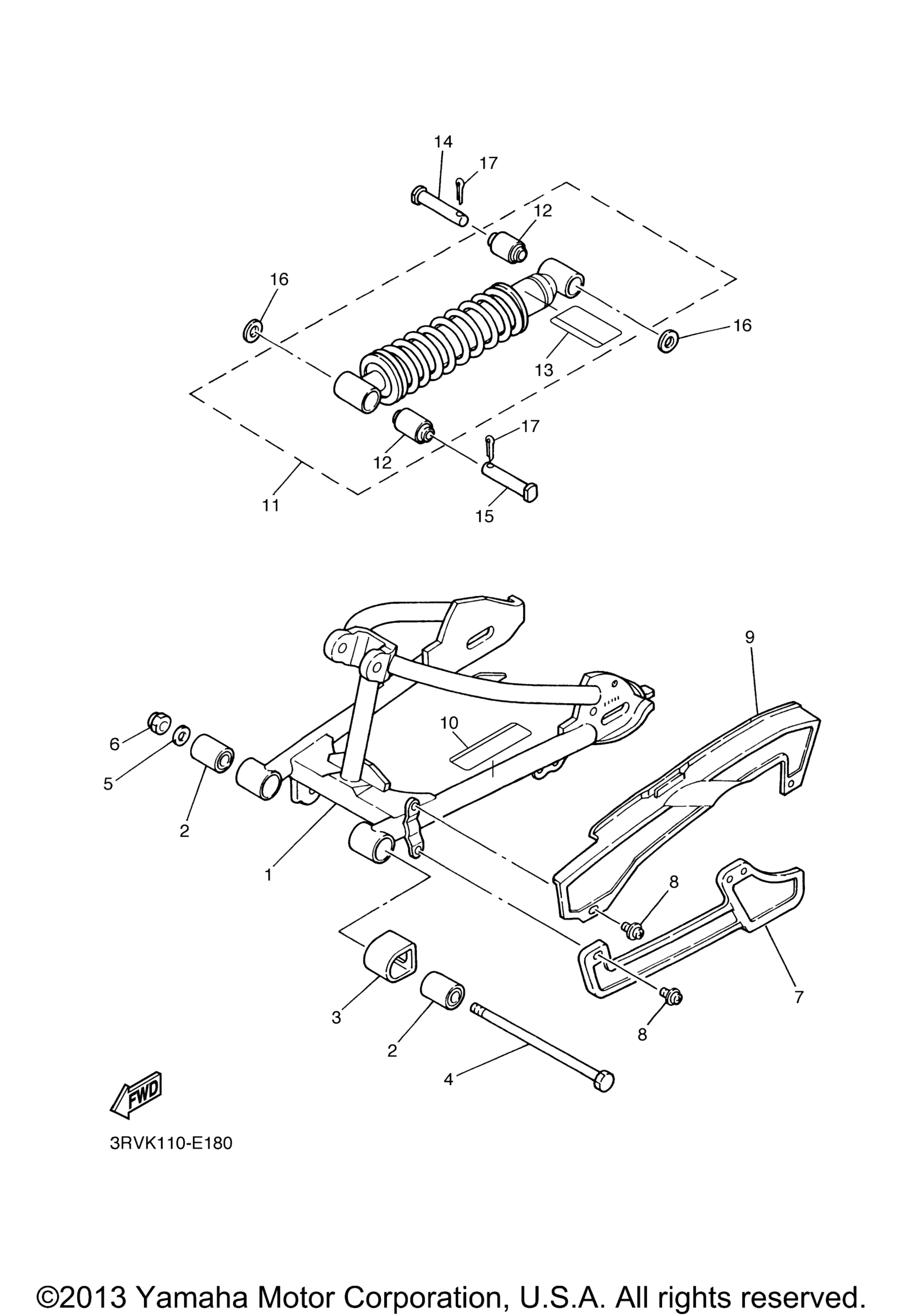 Задняя часть ARM SUSPENSION