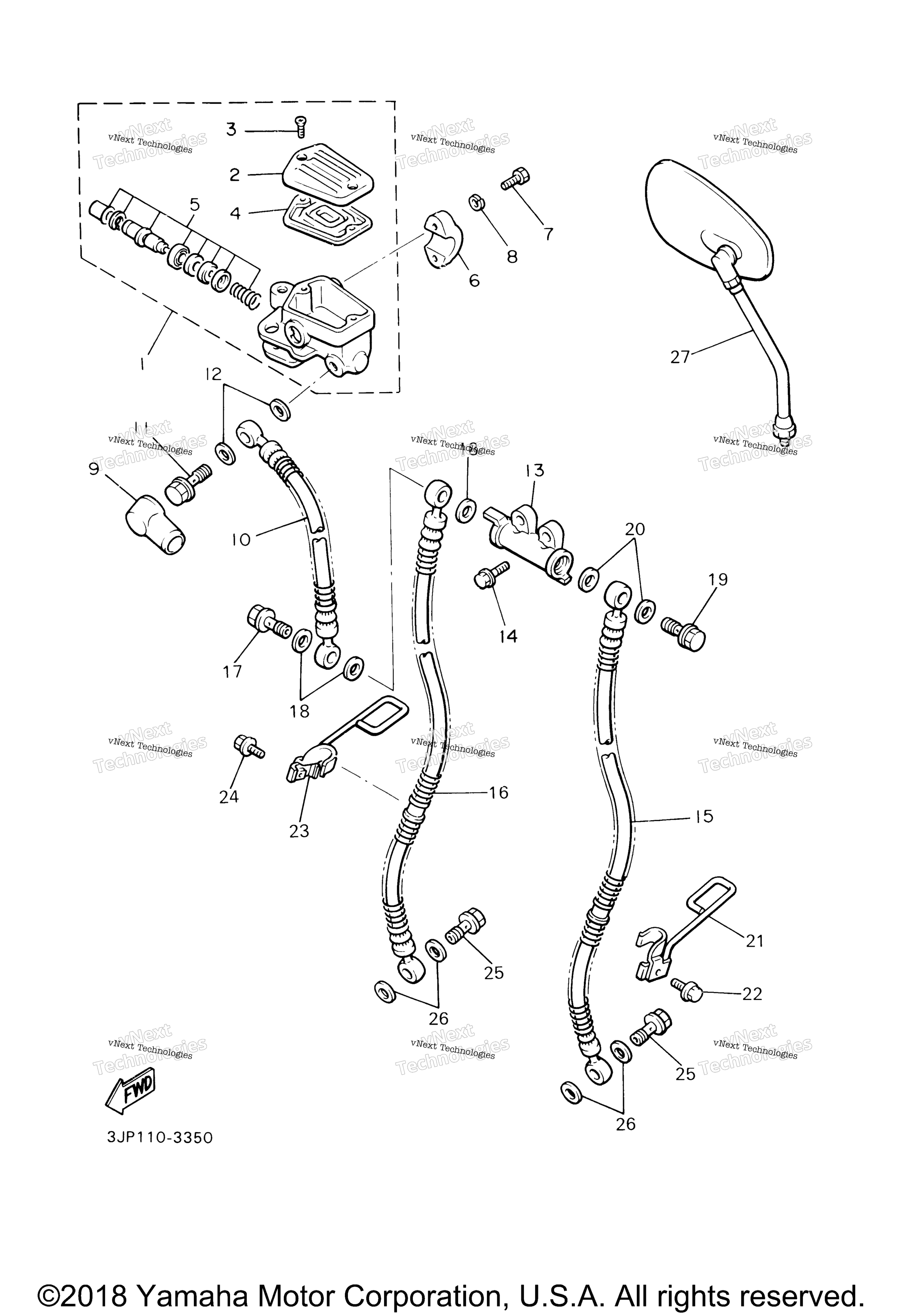 Передняя часть Master Cylinder 1