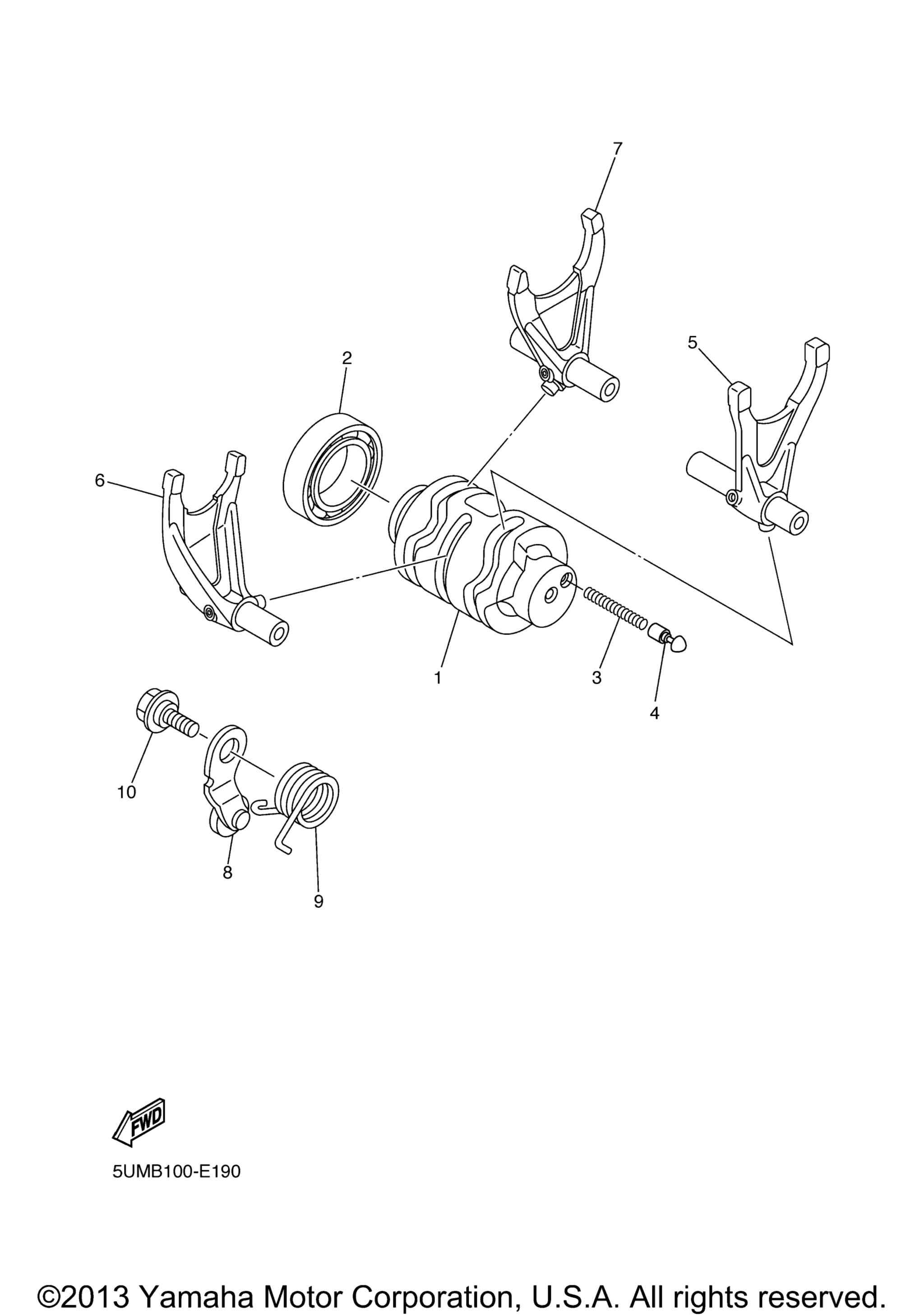 Вилка переключения передач