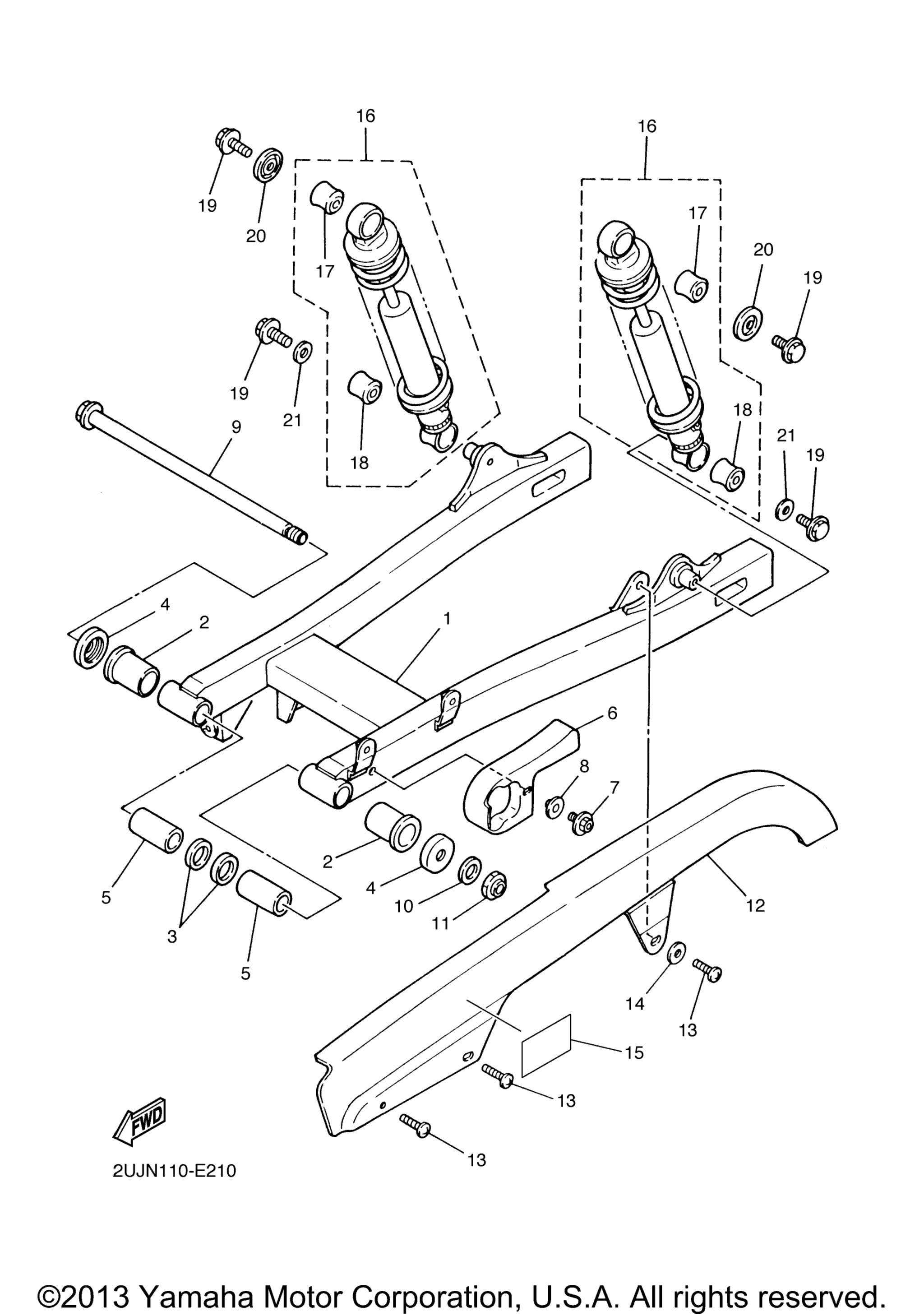 Задняя часть ARM SUSPENSION