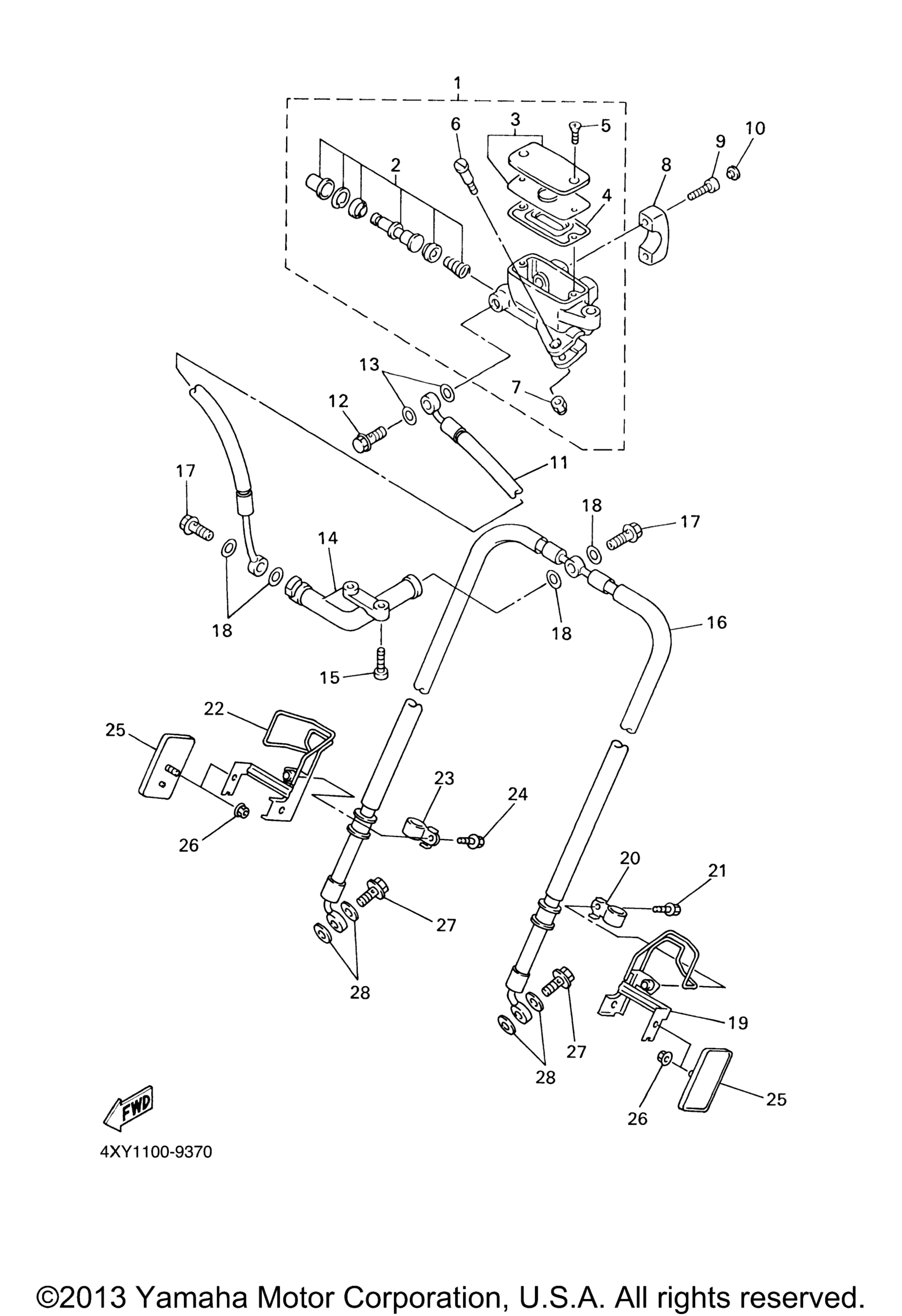 Передняя часть Master Cylinder 1