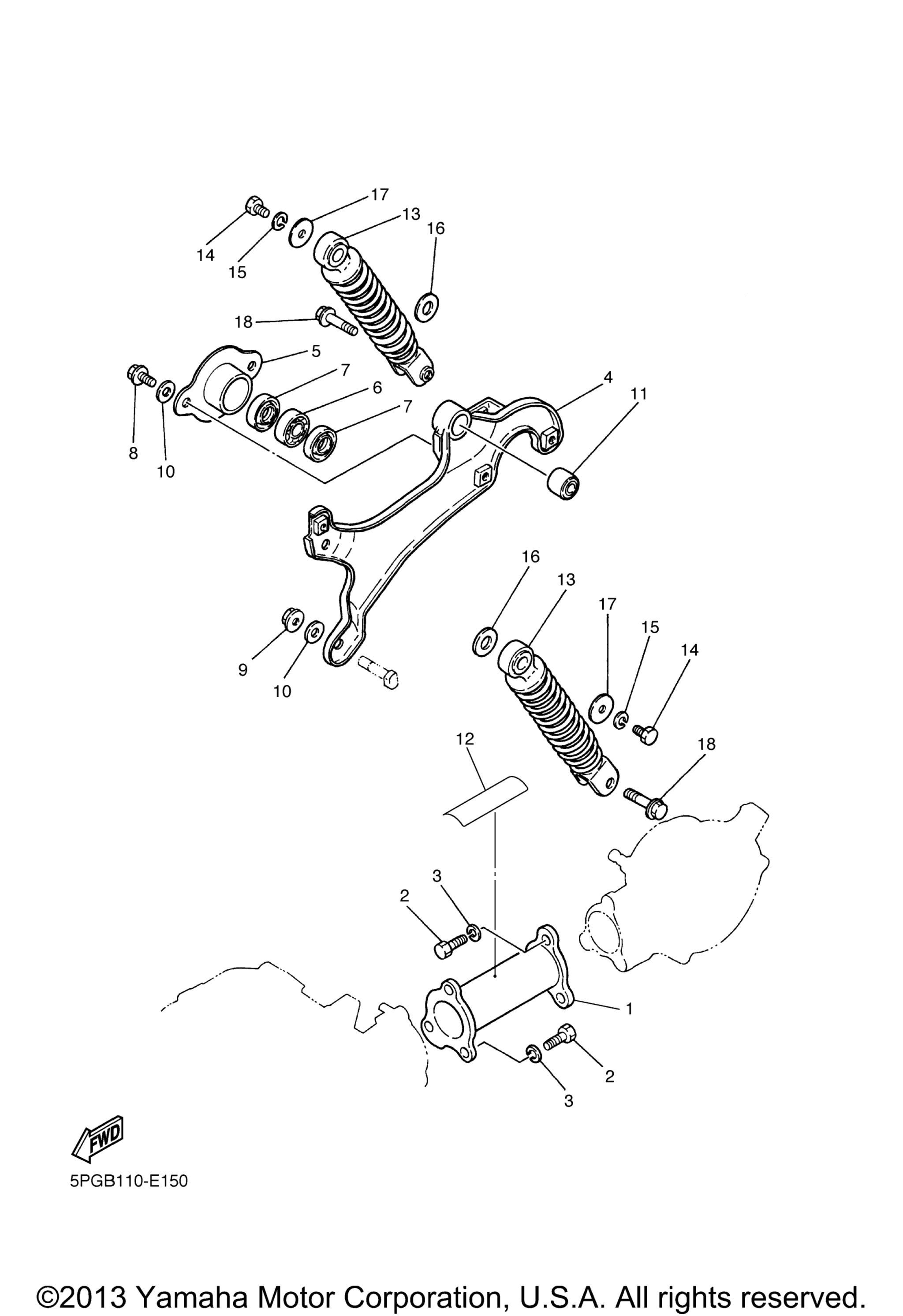 Задняя часть ARM SUSPENSION