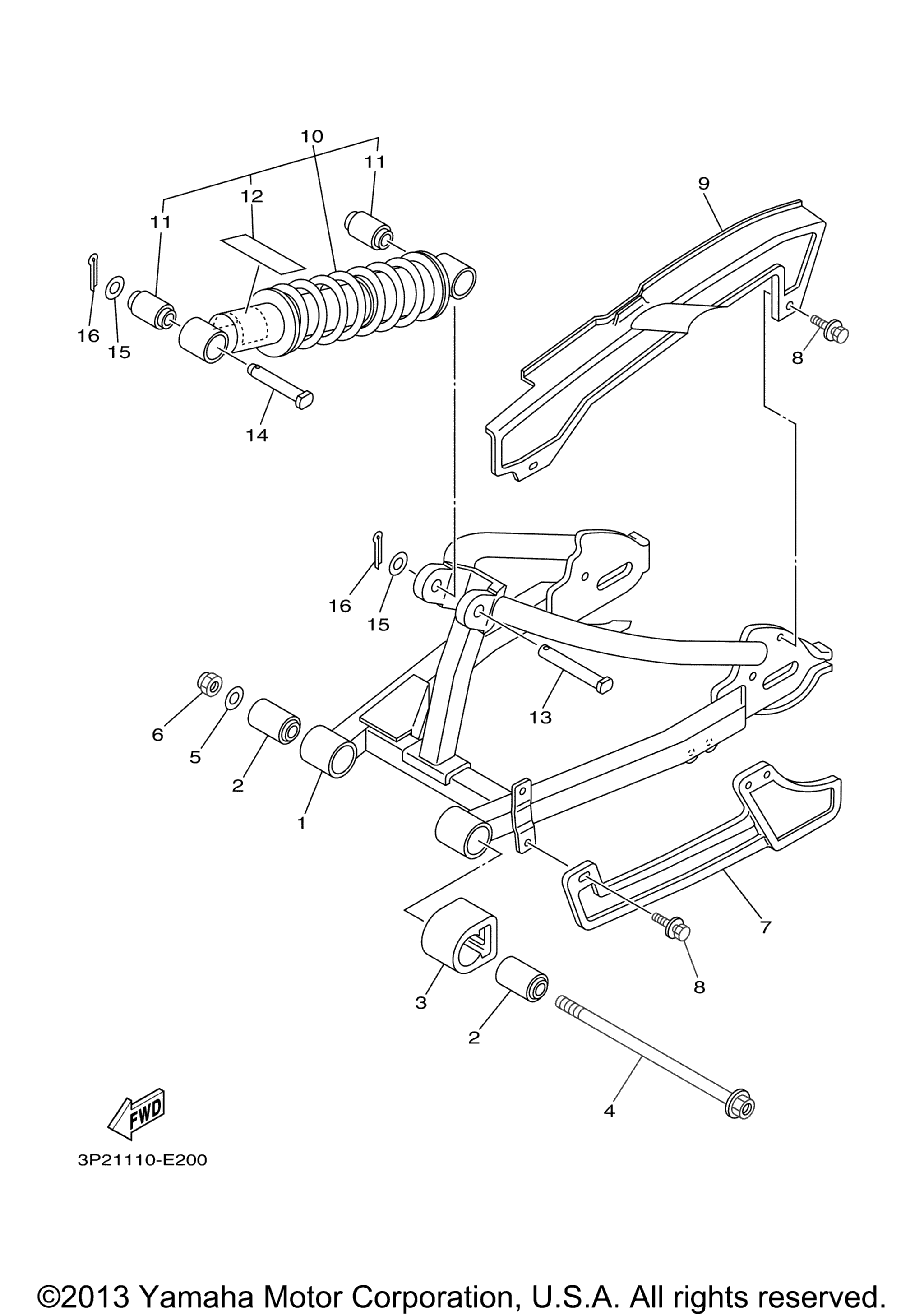 Задняя часть ARM SUSPENSION