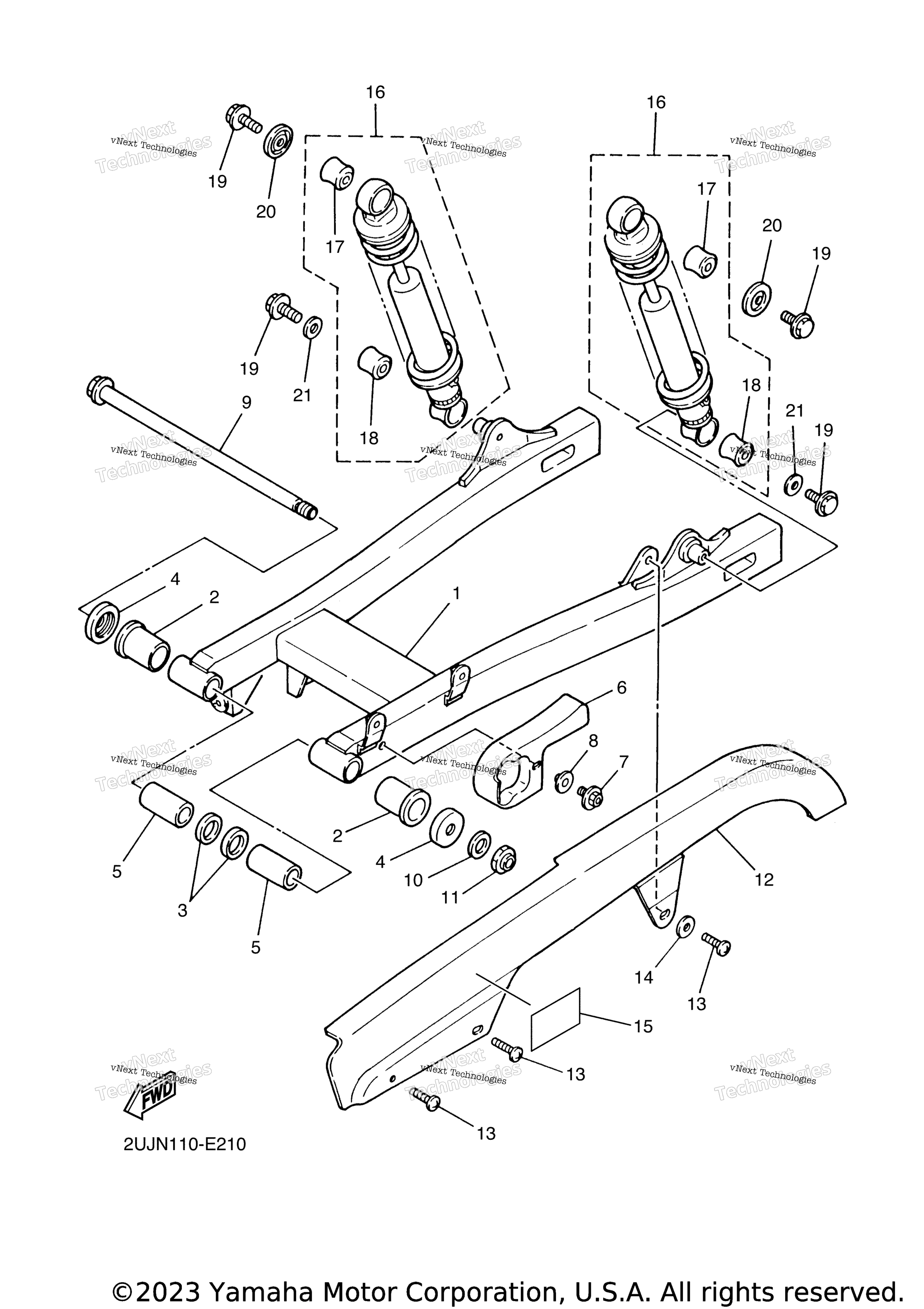Задняя часть ARM SUSPENSION