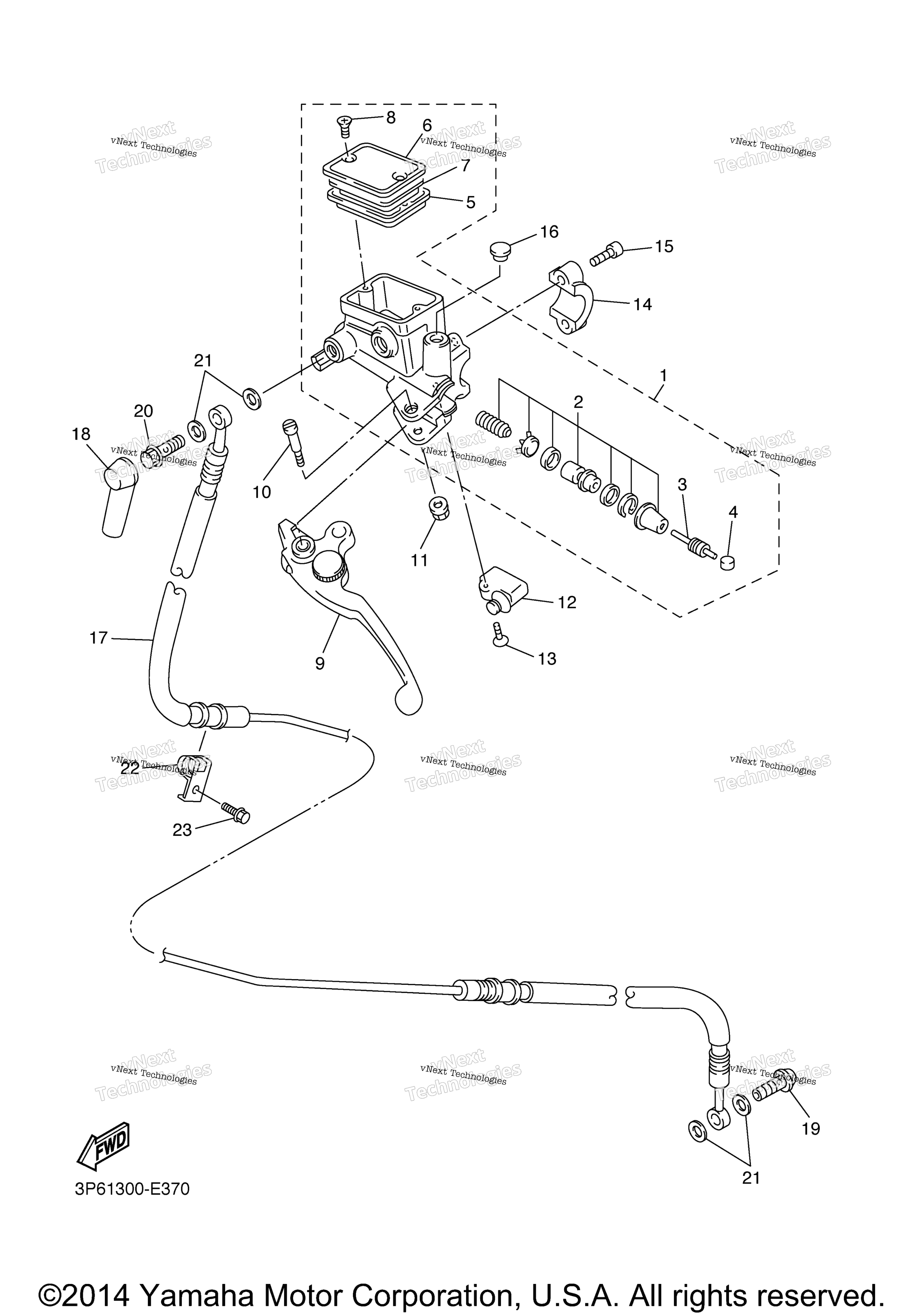 Передняя часть Master Cylinder 2
