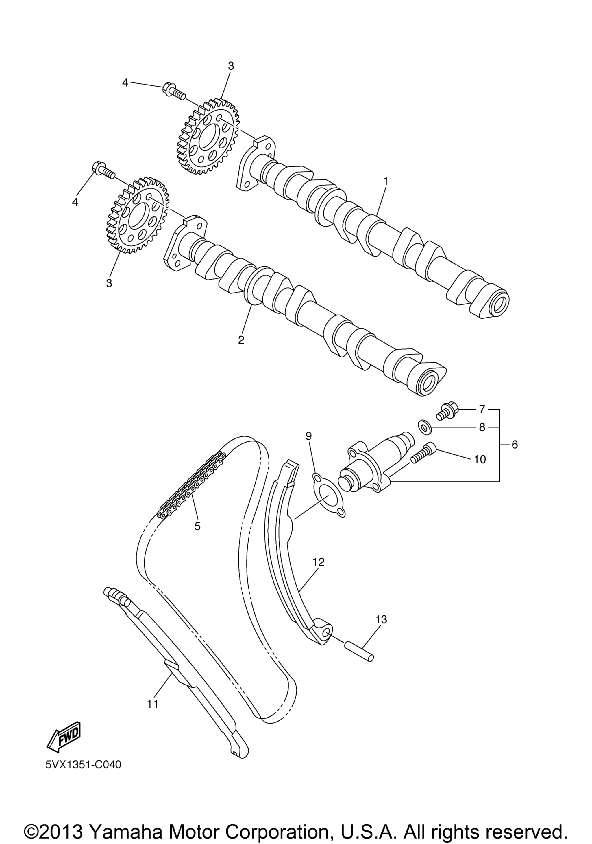 Цепь распредвала