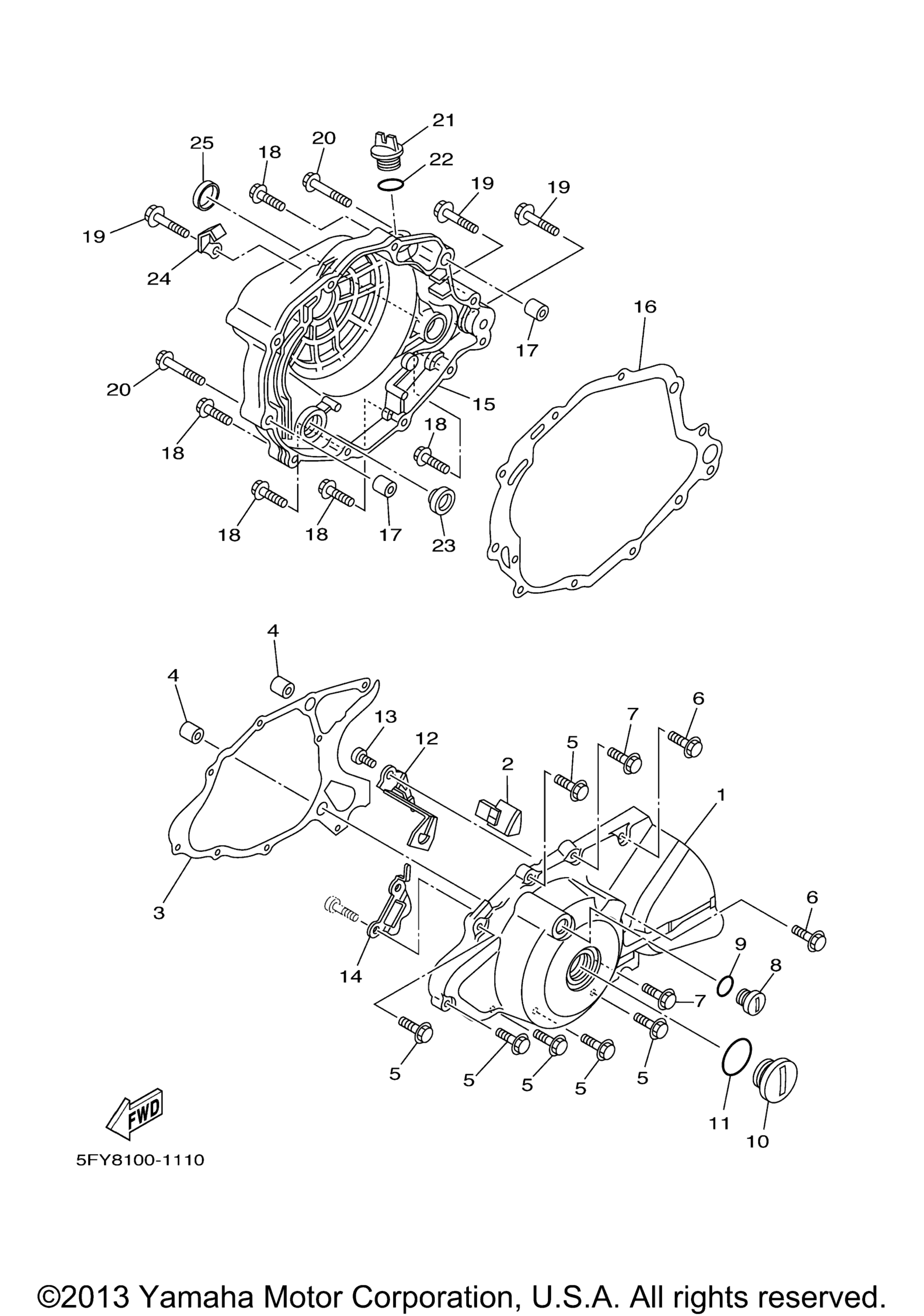 Крышка картера 1