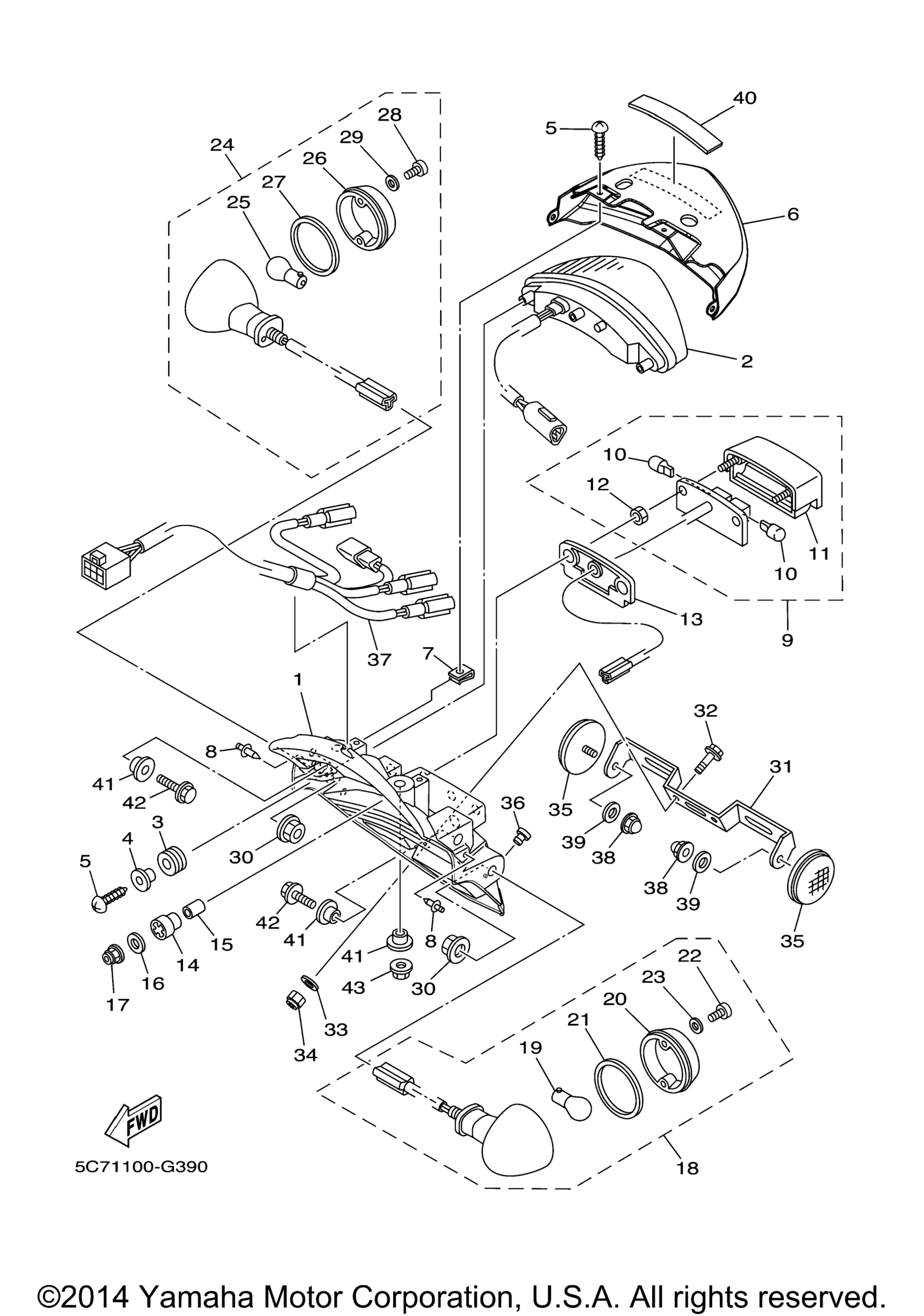 Задний фонарь