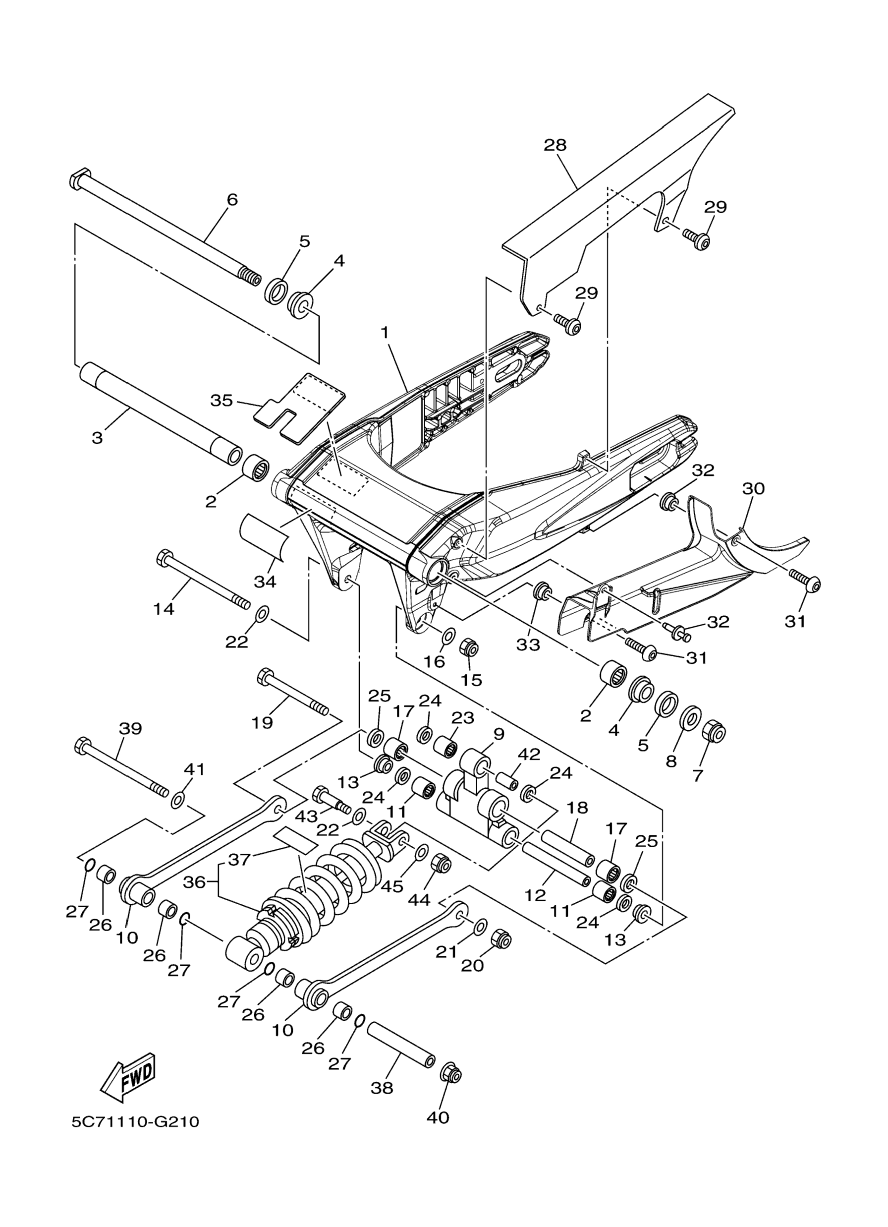 Задняя часть ARM SUSPENSION