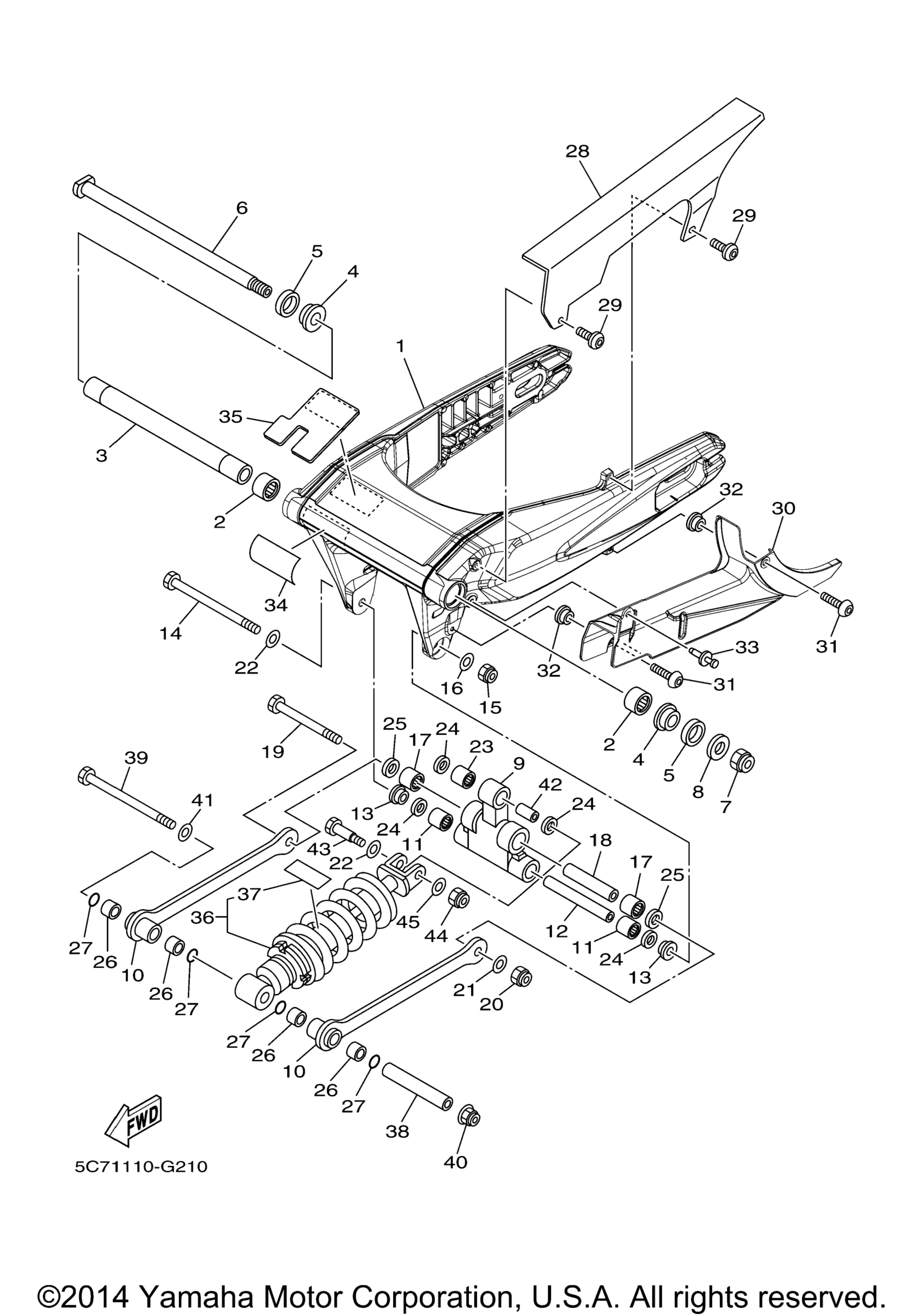 Задняя часть ARM SUSPENSION