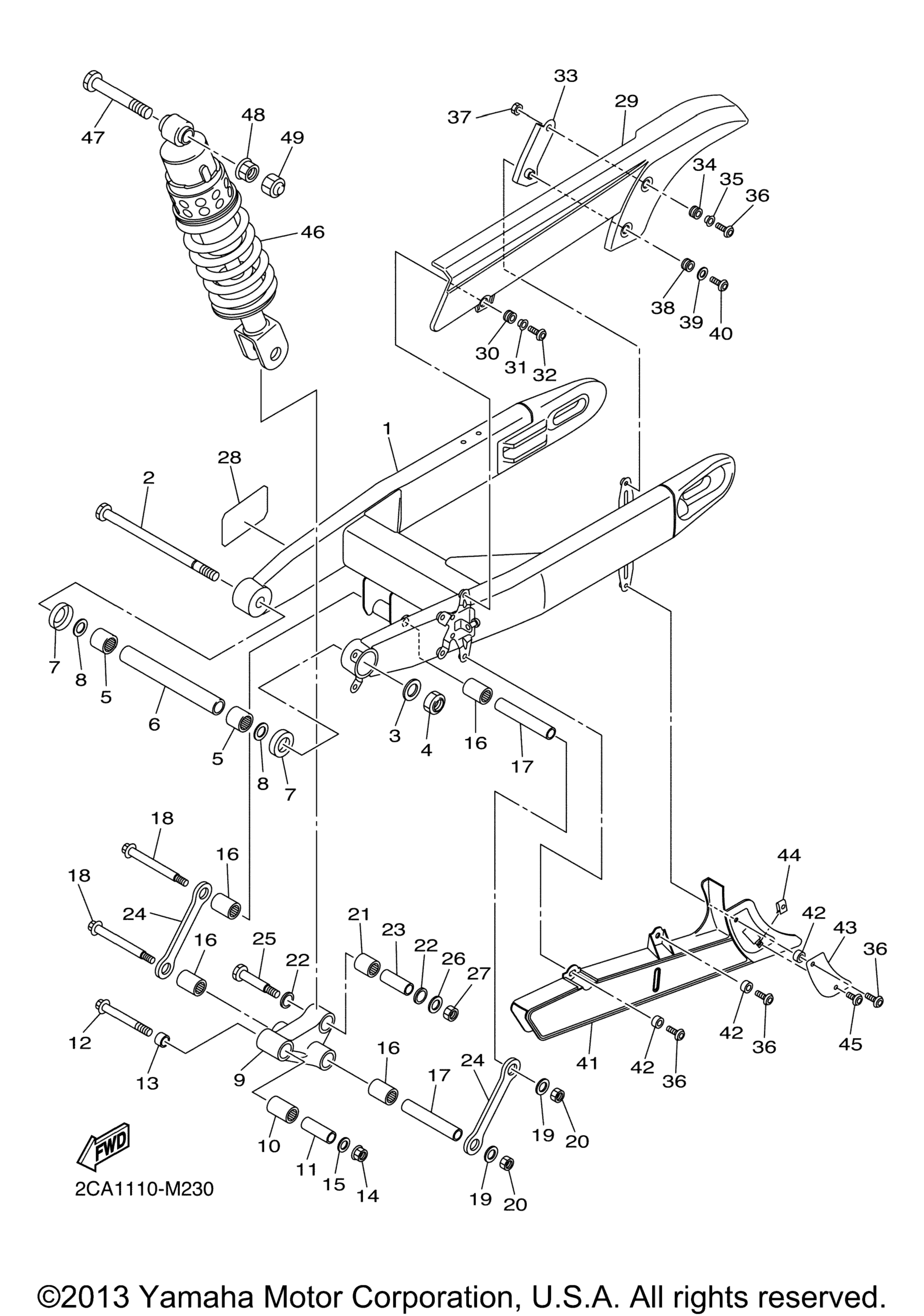 Задняя часть ARM SUSPENSION