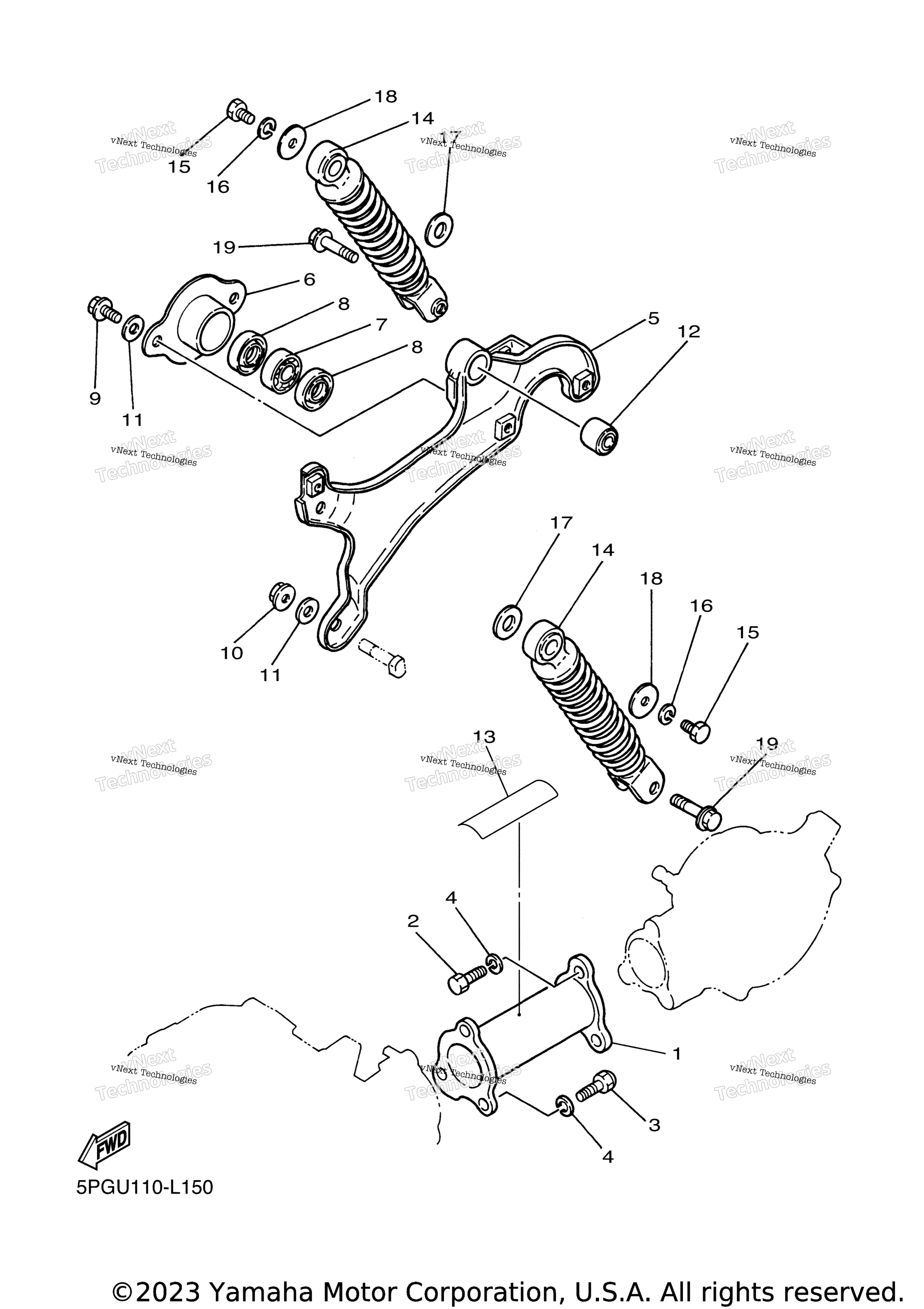 Задняя часть ARM SUSPENSION