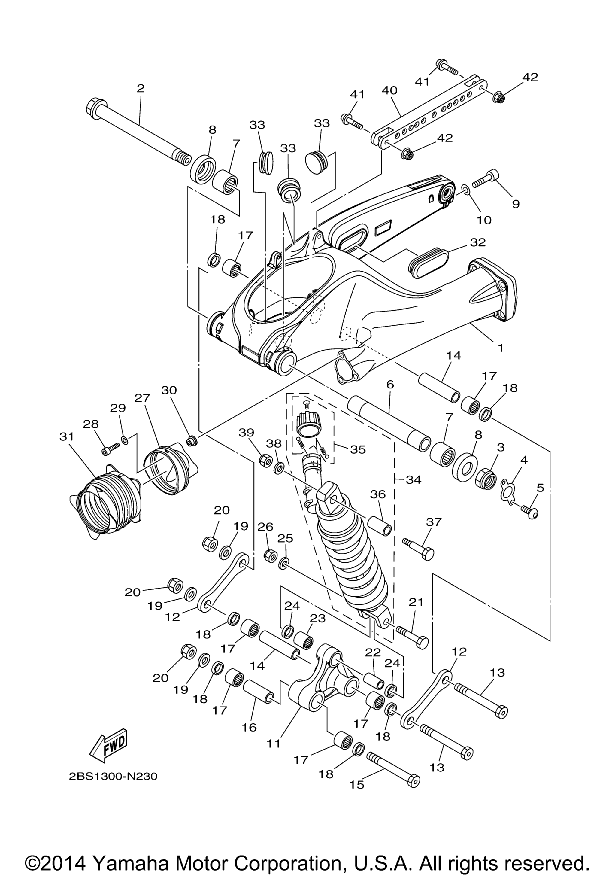 Задняя часть ARM SUSPENSION