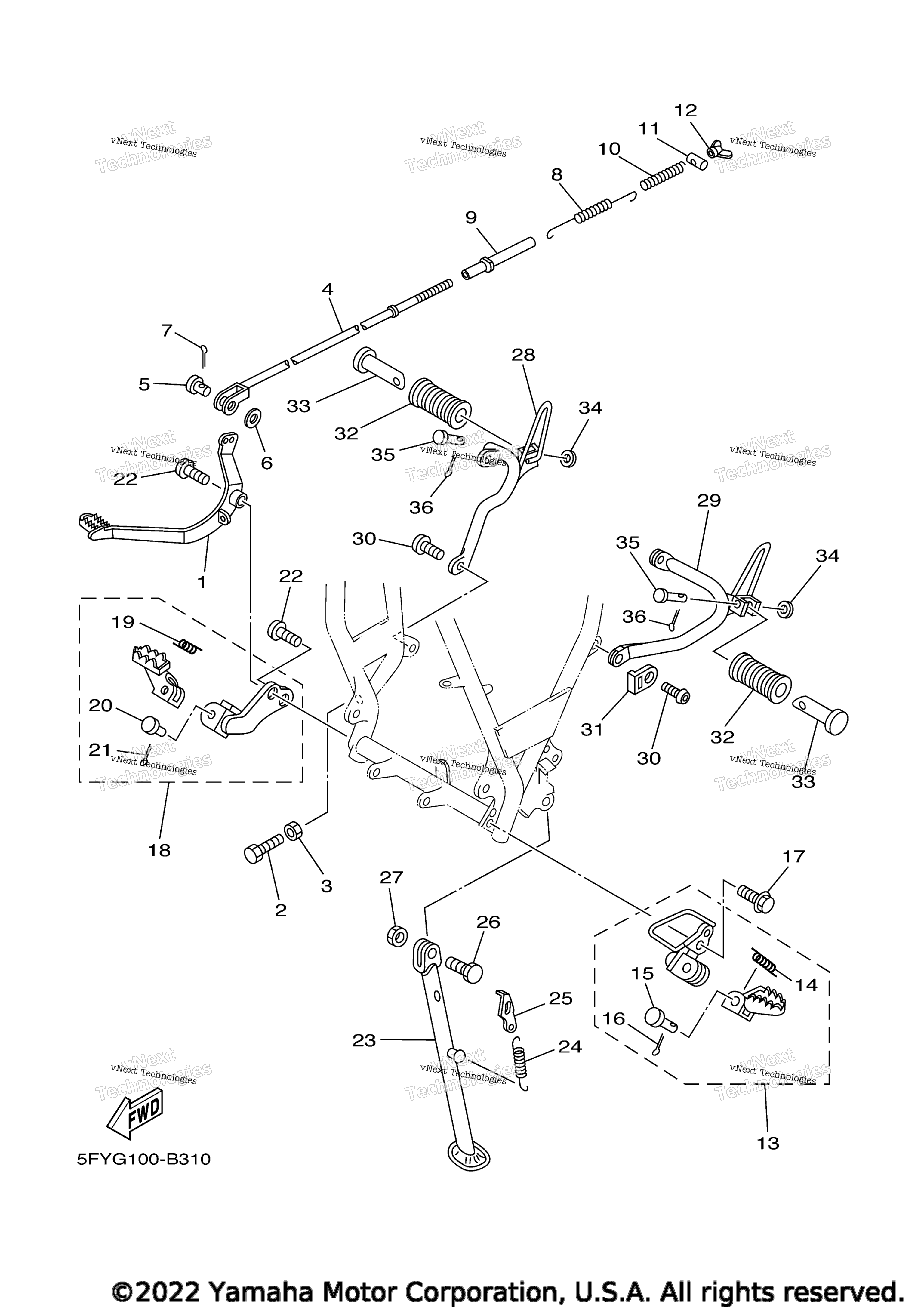 Подножка и подставка