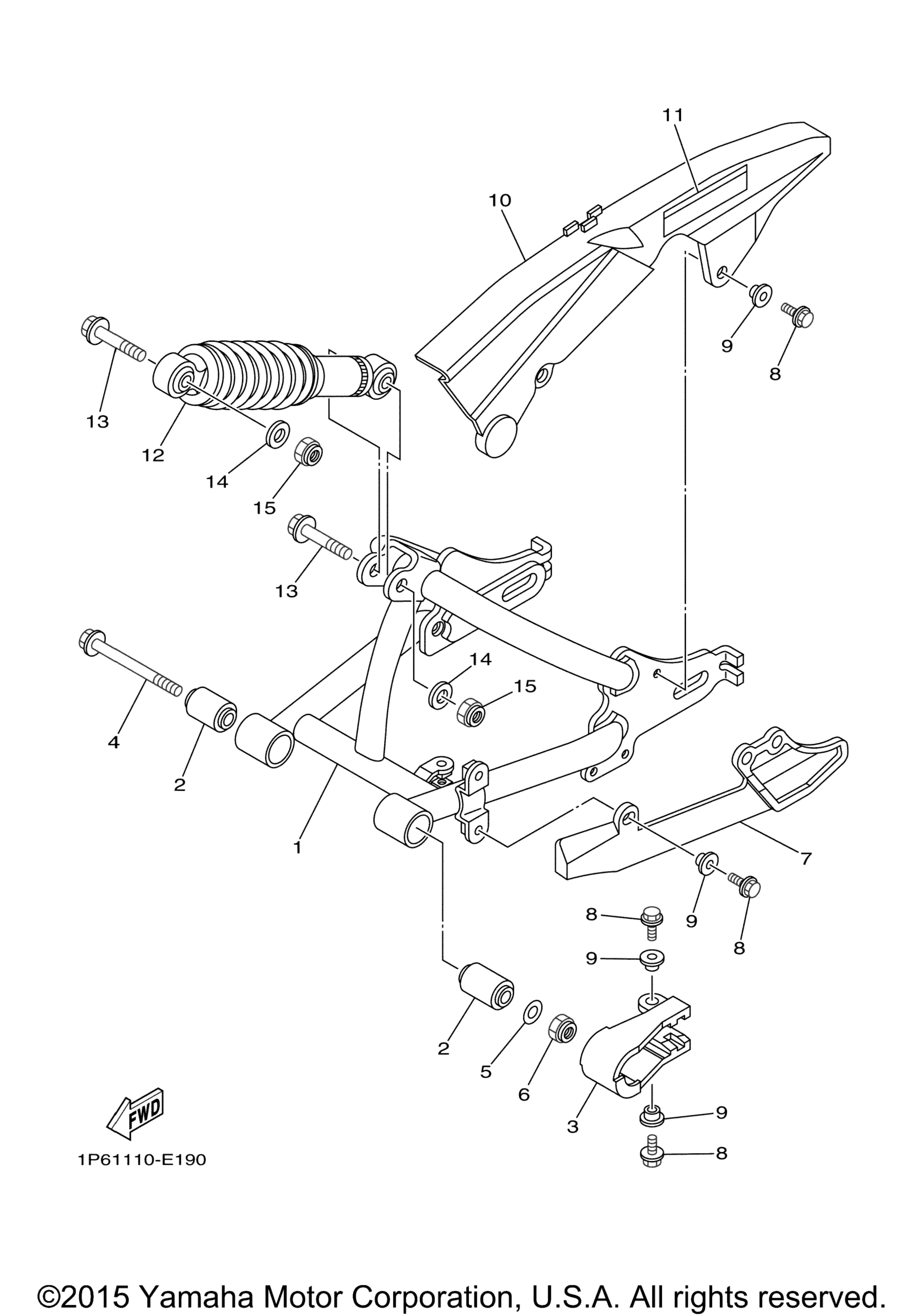 Задняя часть ARM SUSPENSION