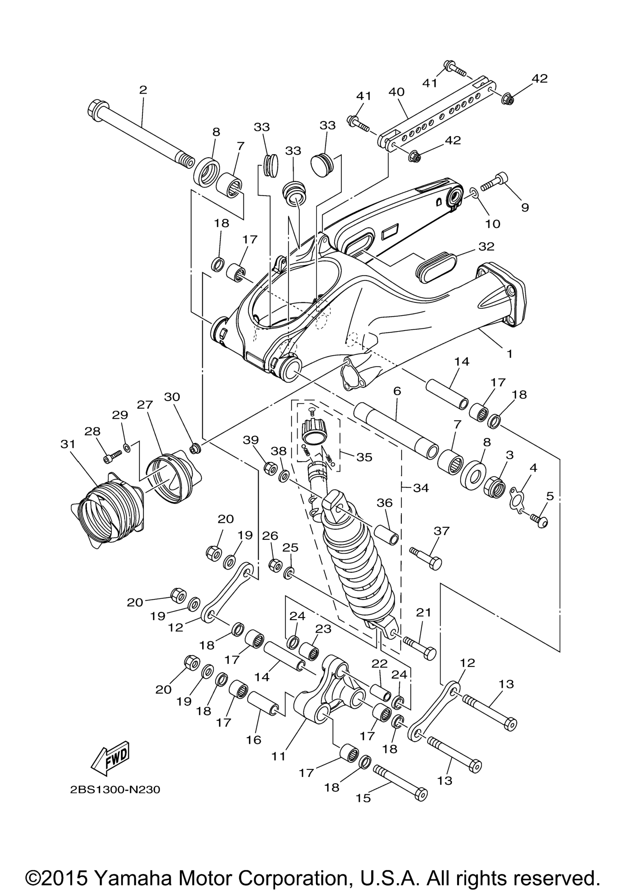 Задняя часть ARM SUSPENSION
