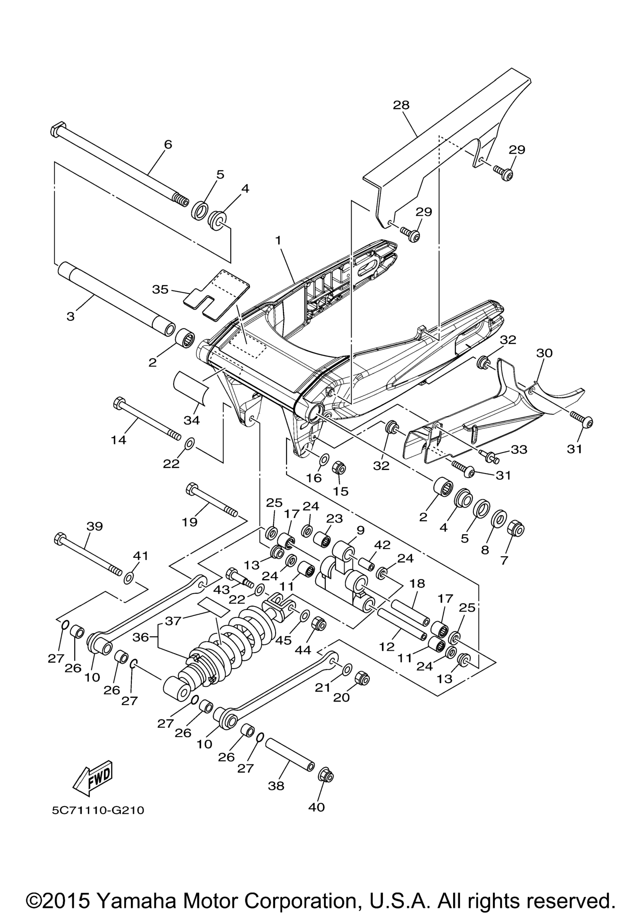 Задняя часть ARM SUSPENSION