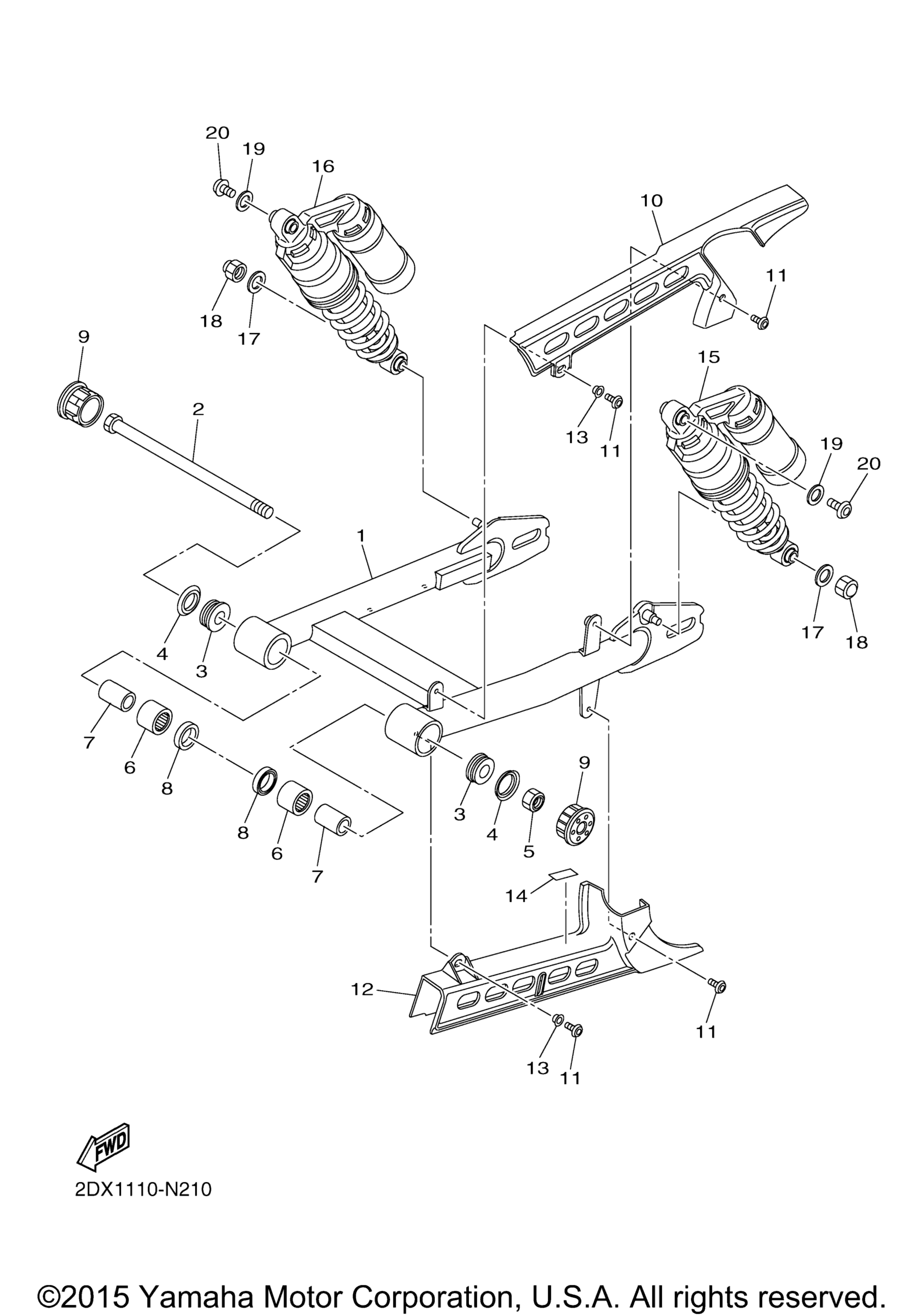 Задняя часть ARM SUSPENSION