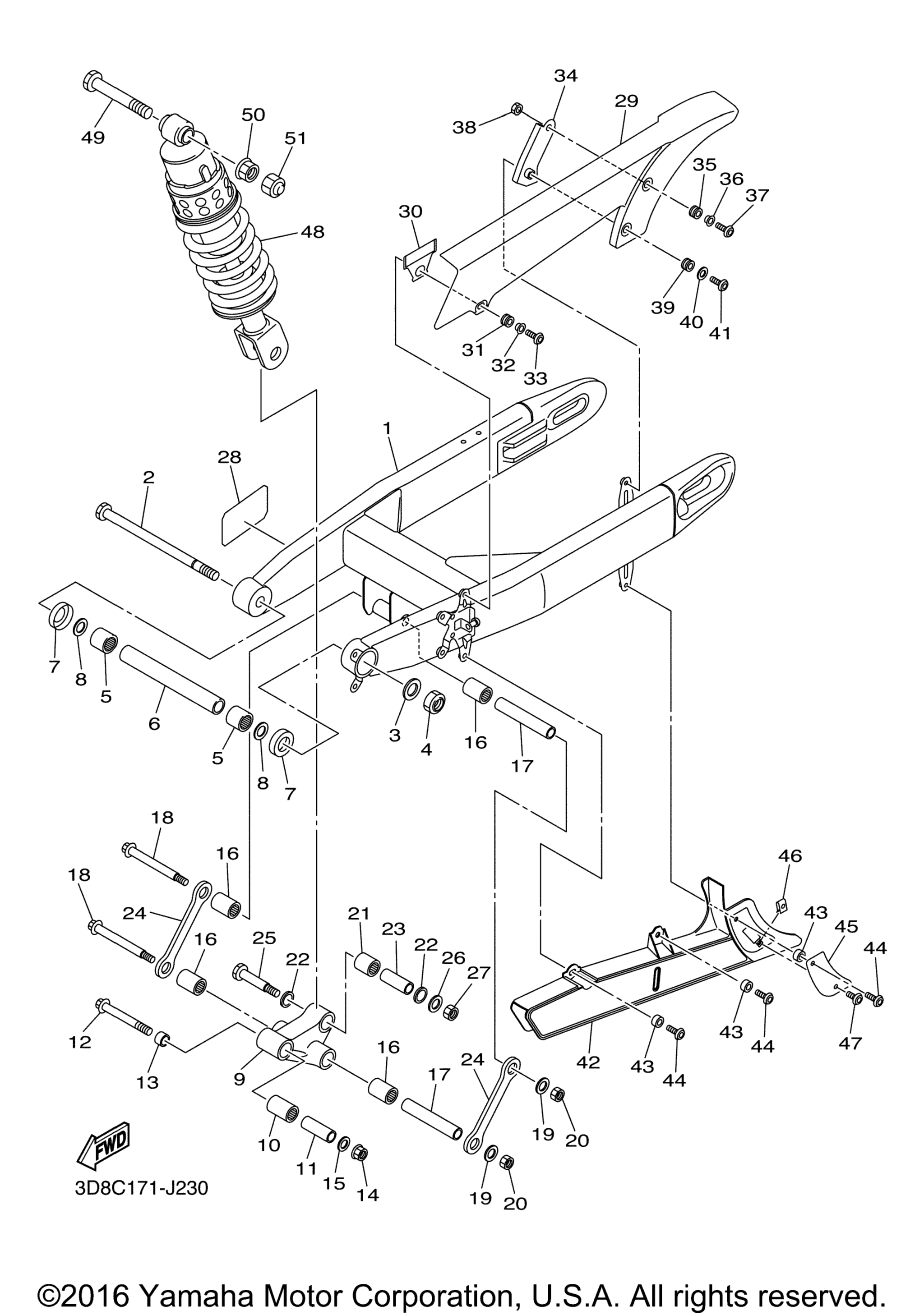 Задняя часть ARM SUSPENSION