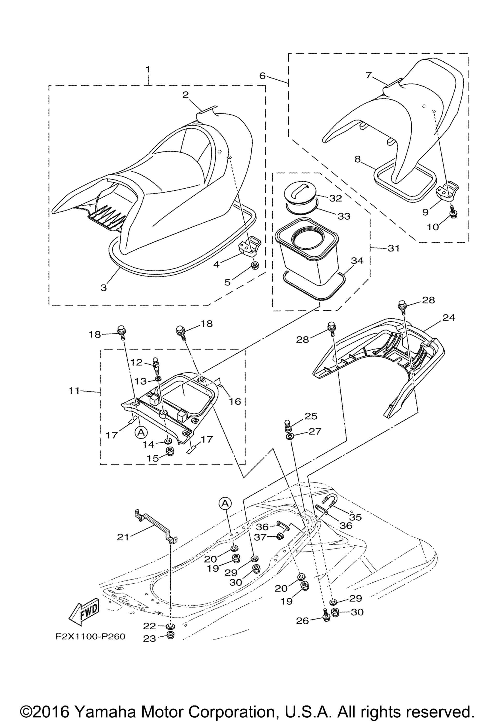 сиденье & Under Locker