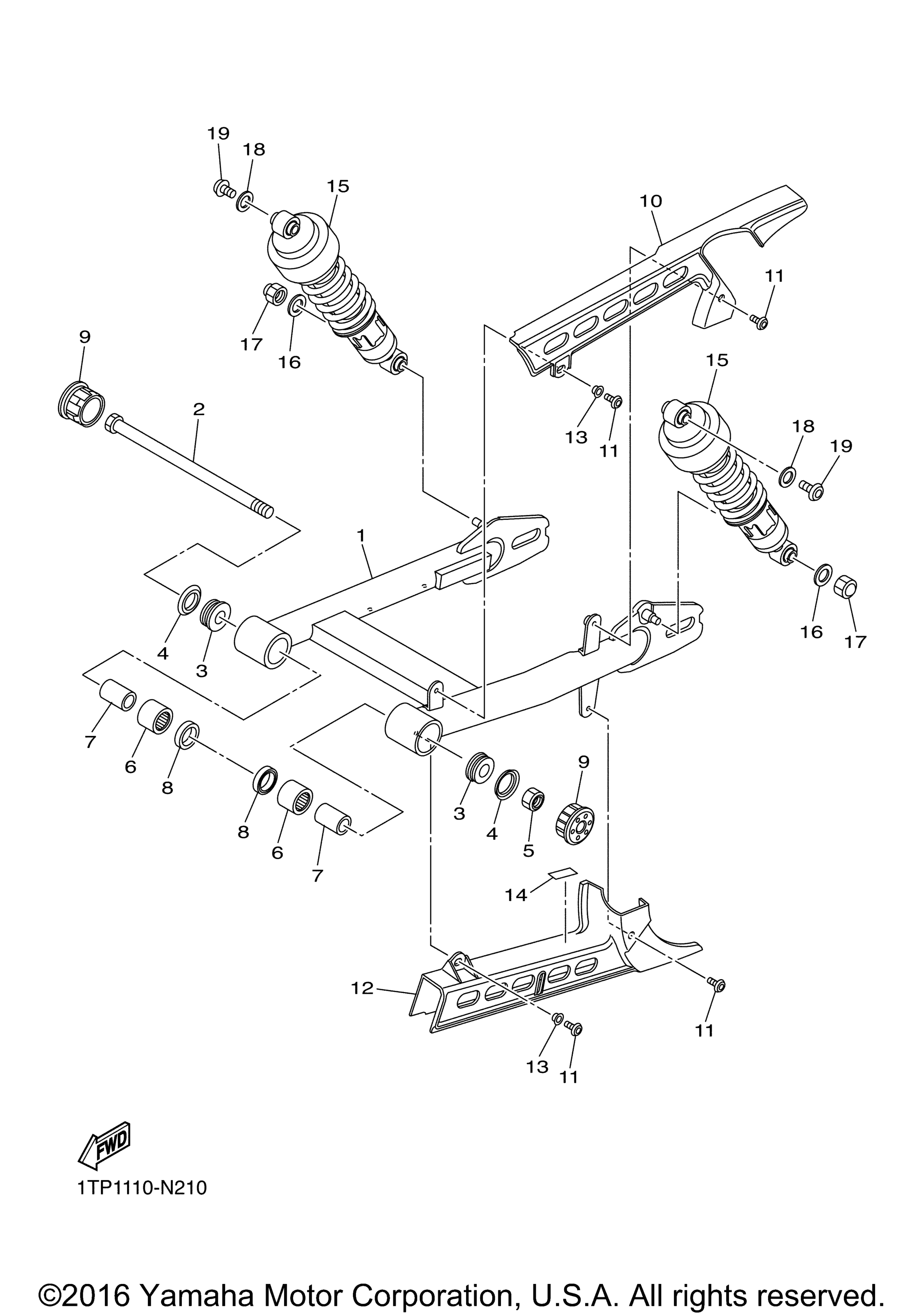 Задняя часть ARM SUSPENSION