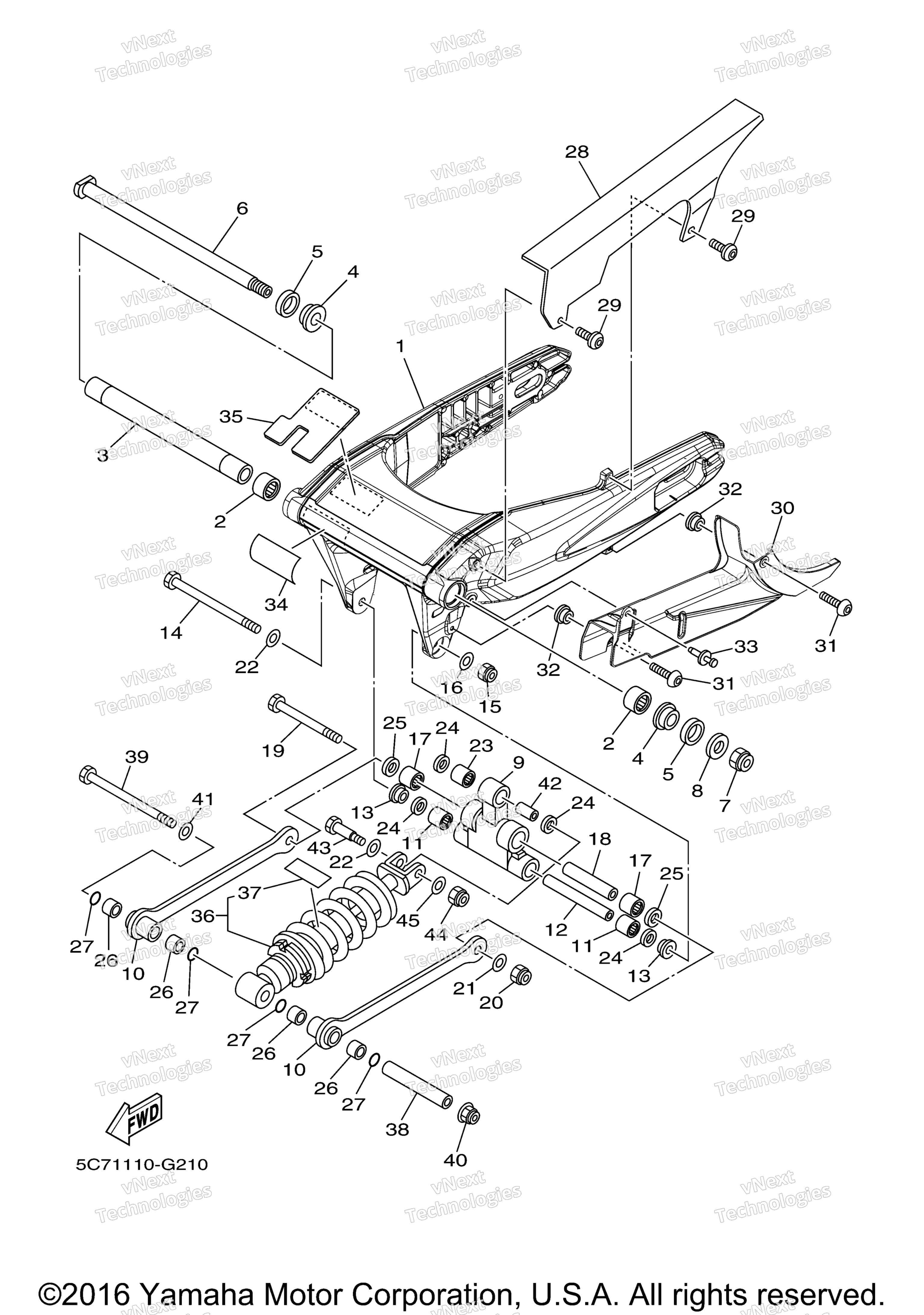 Задняя часть ARM SUSPENSION