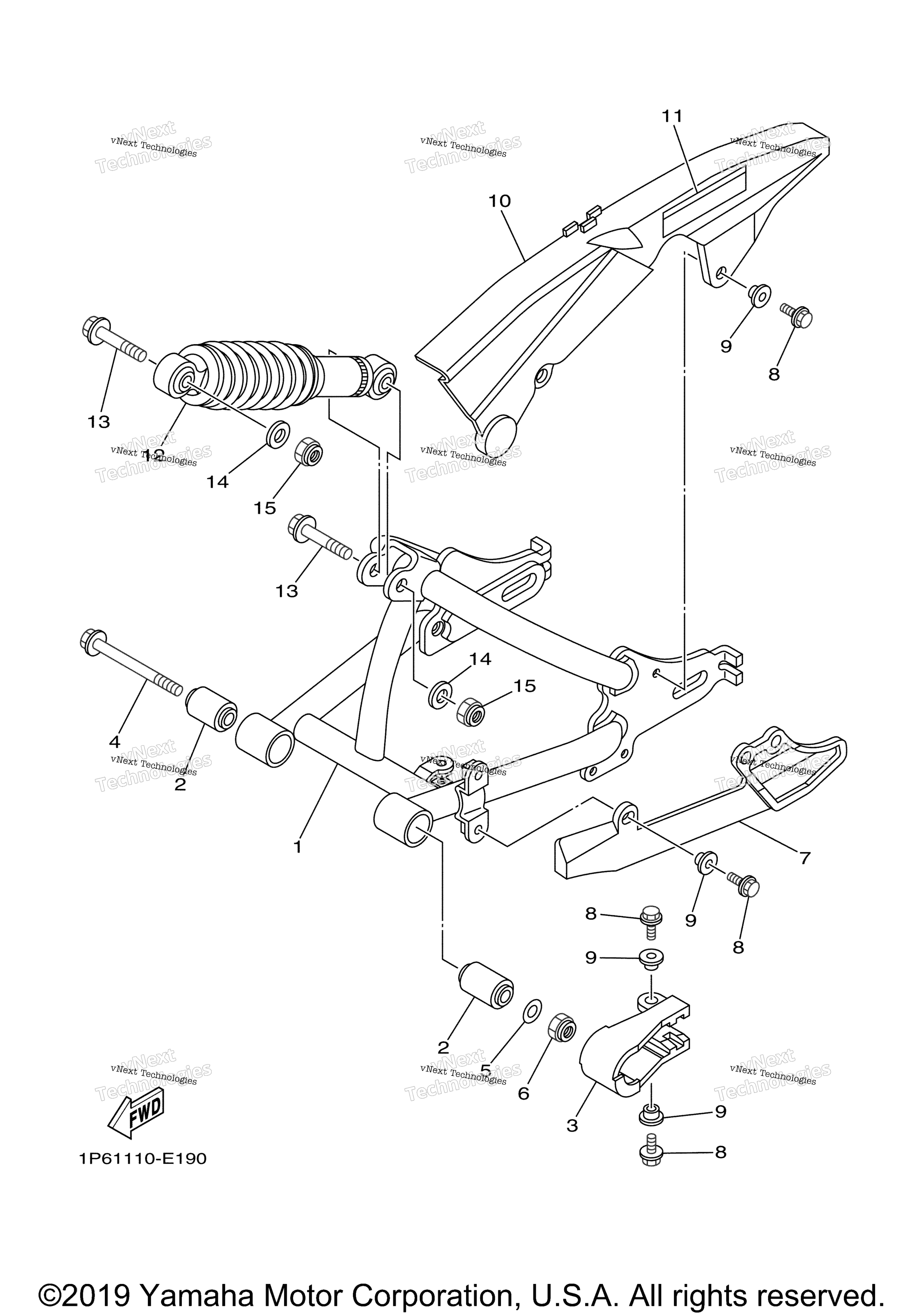 Задняя часть ARM SUSPENSION