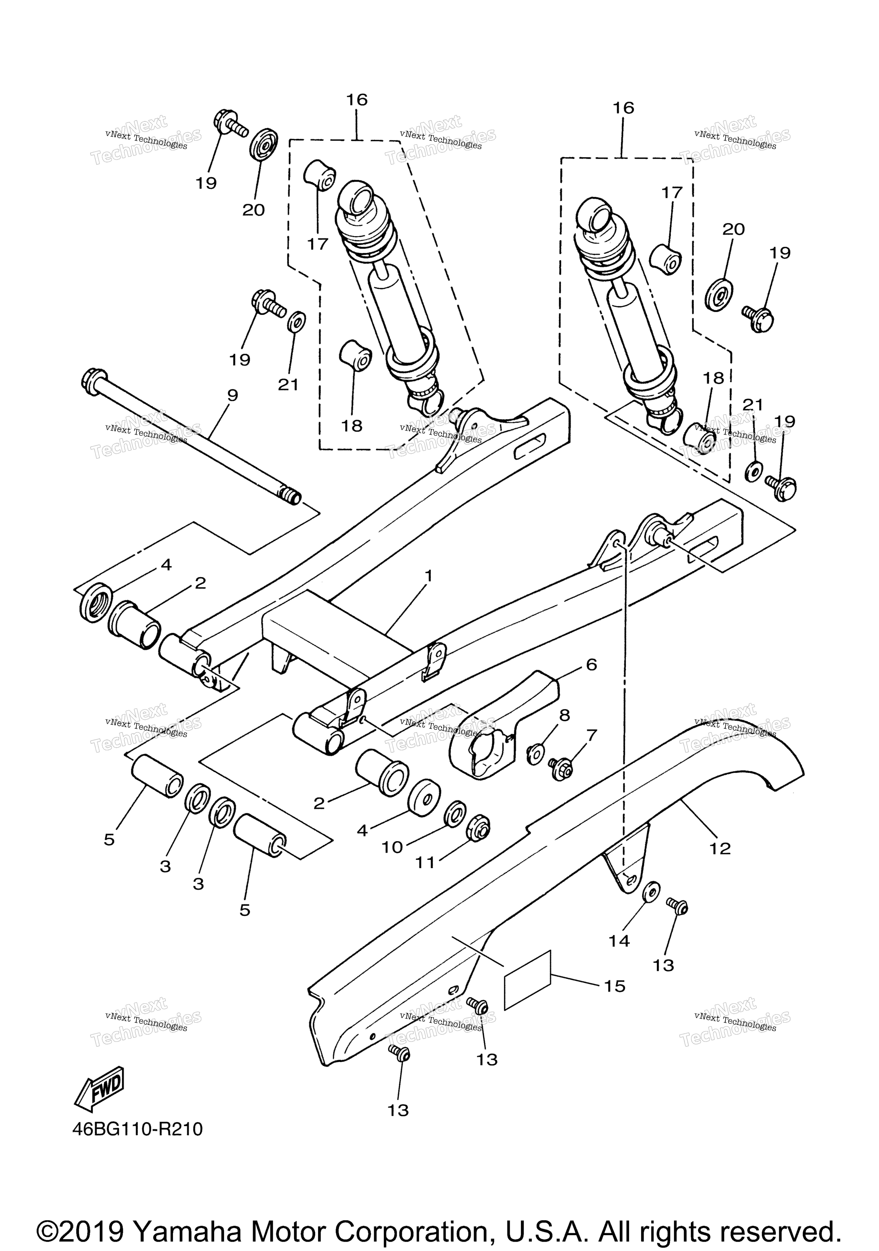 Задняя часть ARM SUSPENSION
