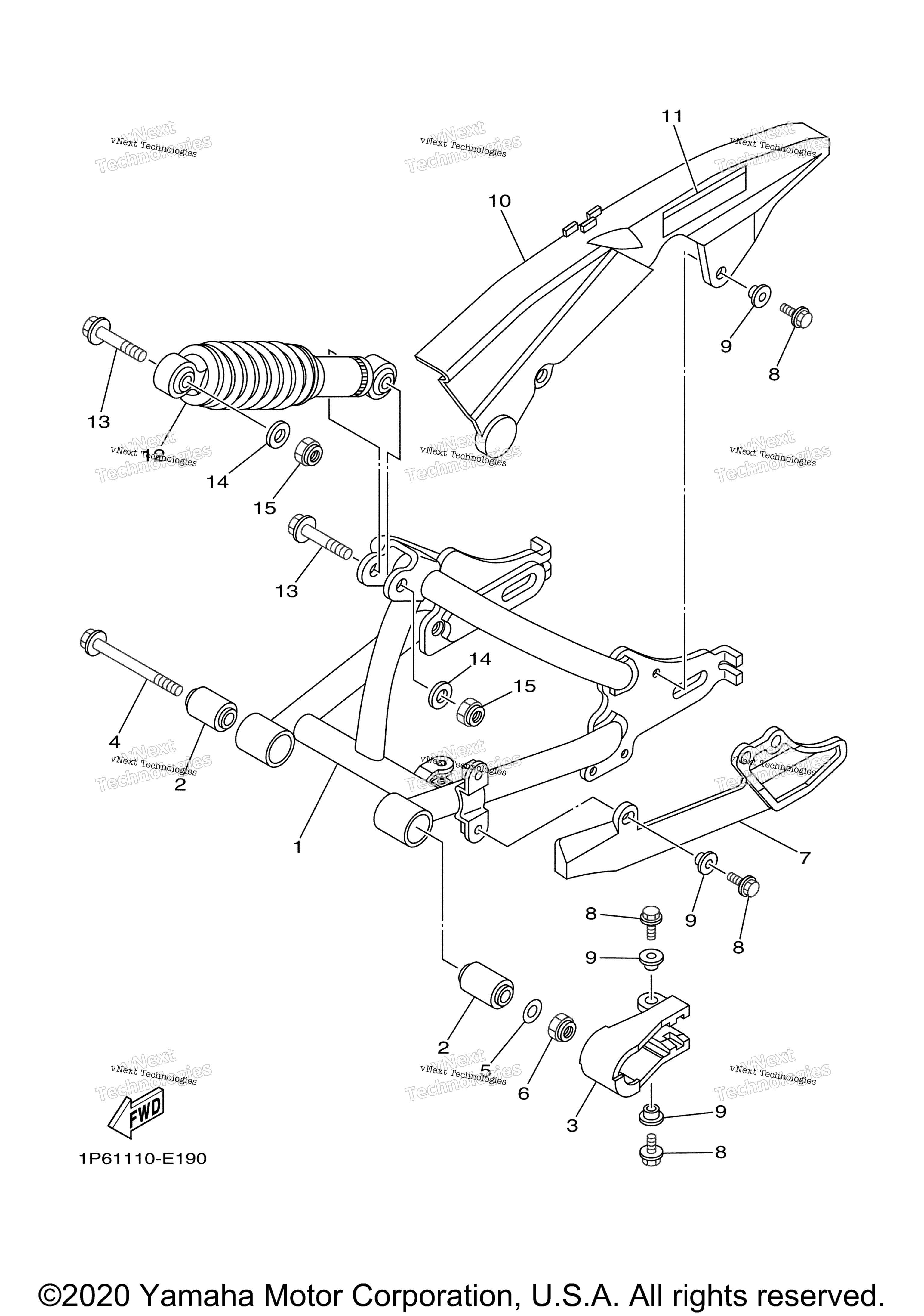 Задняя часть ARM SUSPENSION
