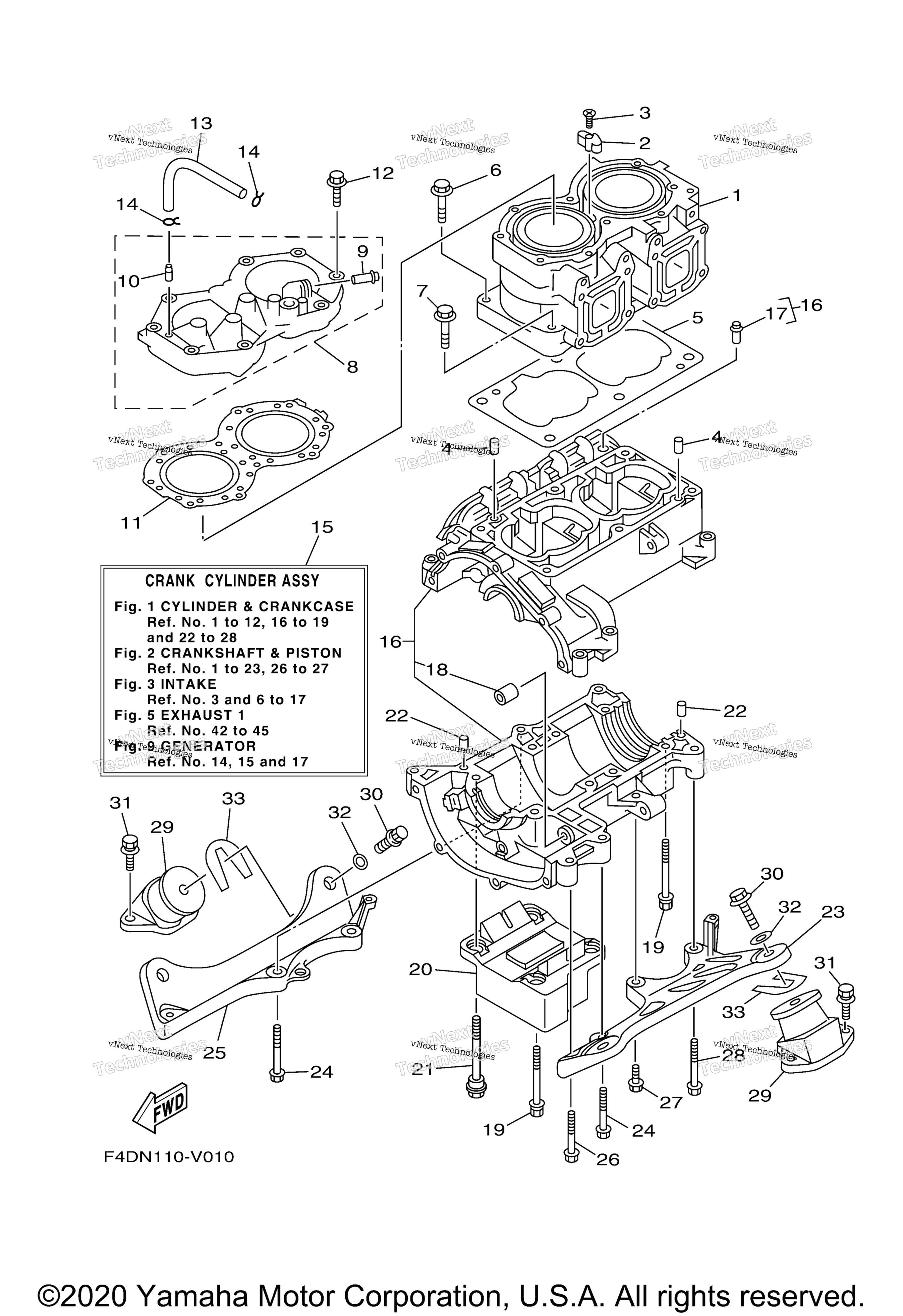 Цилиндр Crankcase