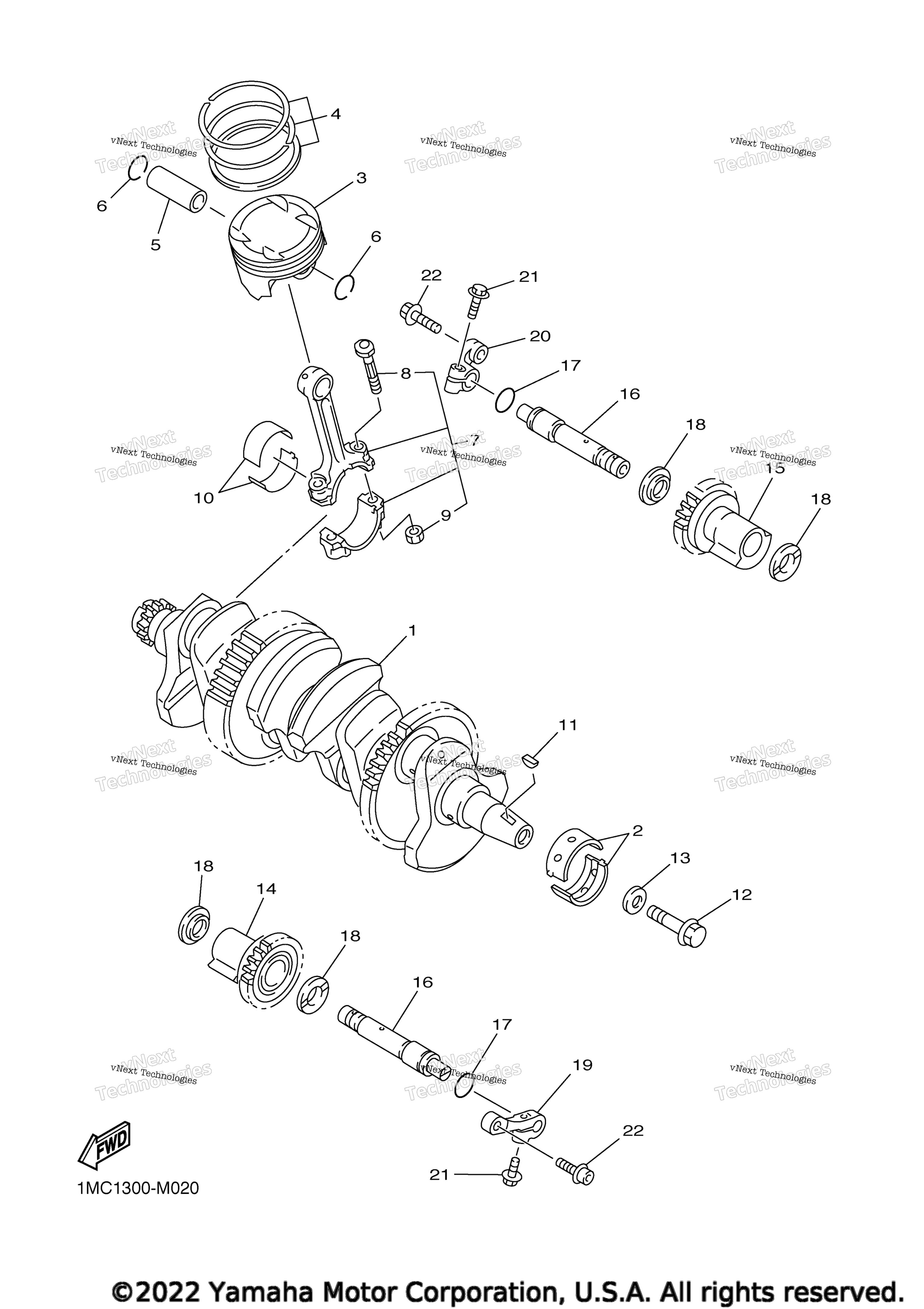 CRANKSHAFT PISTON