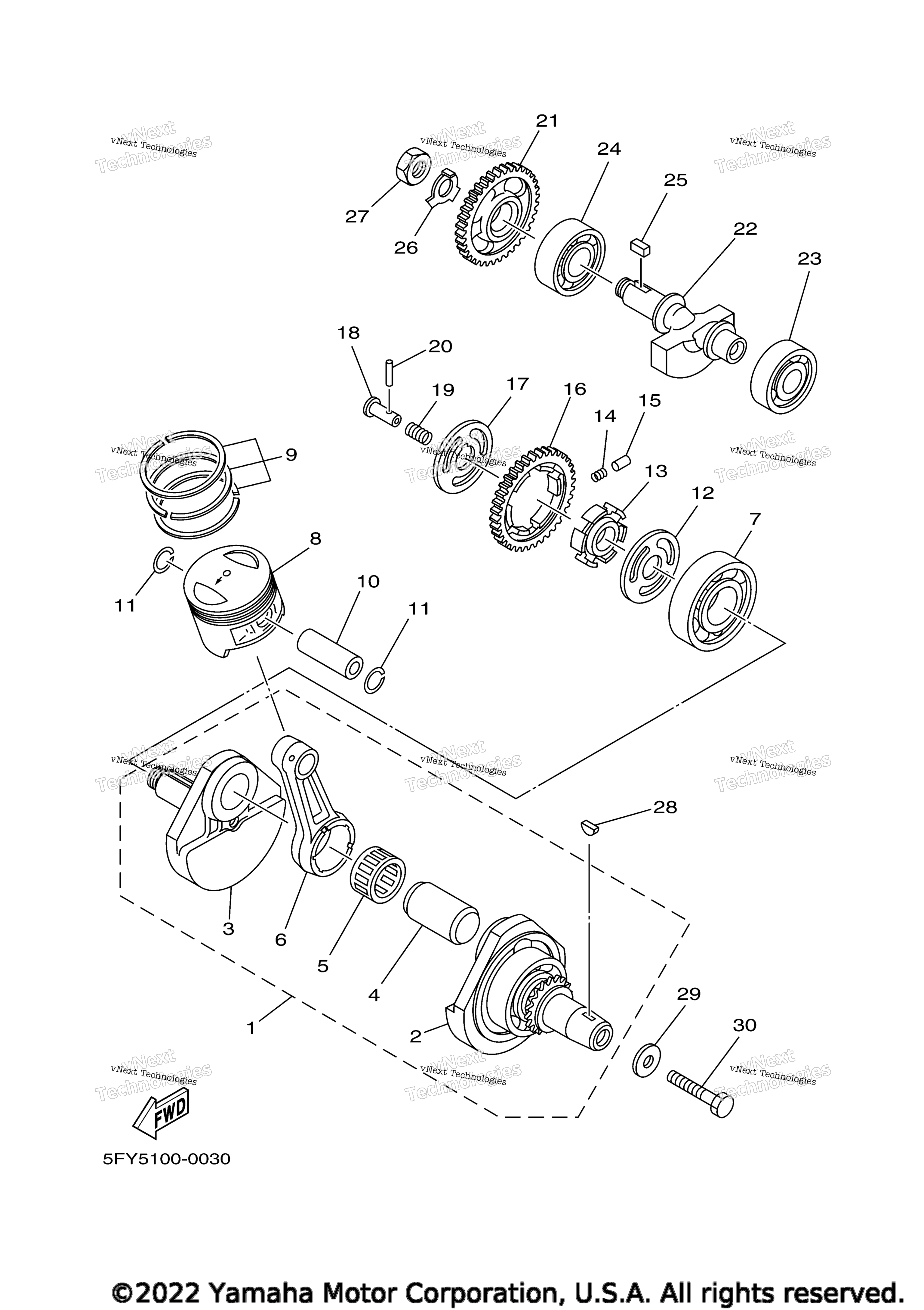CRANKSHAFT & PISTON