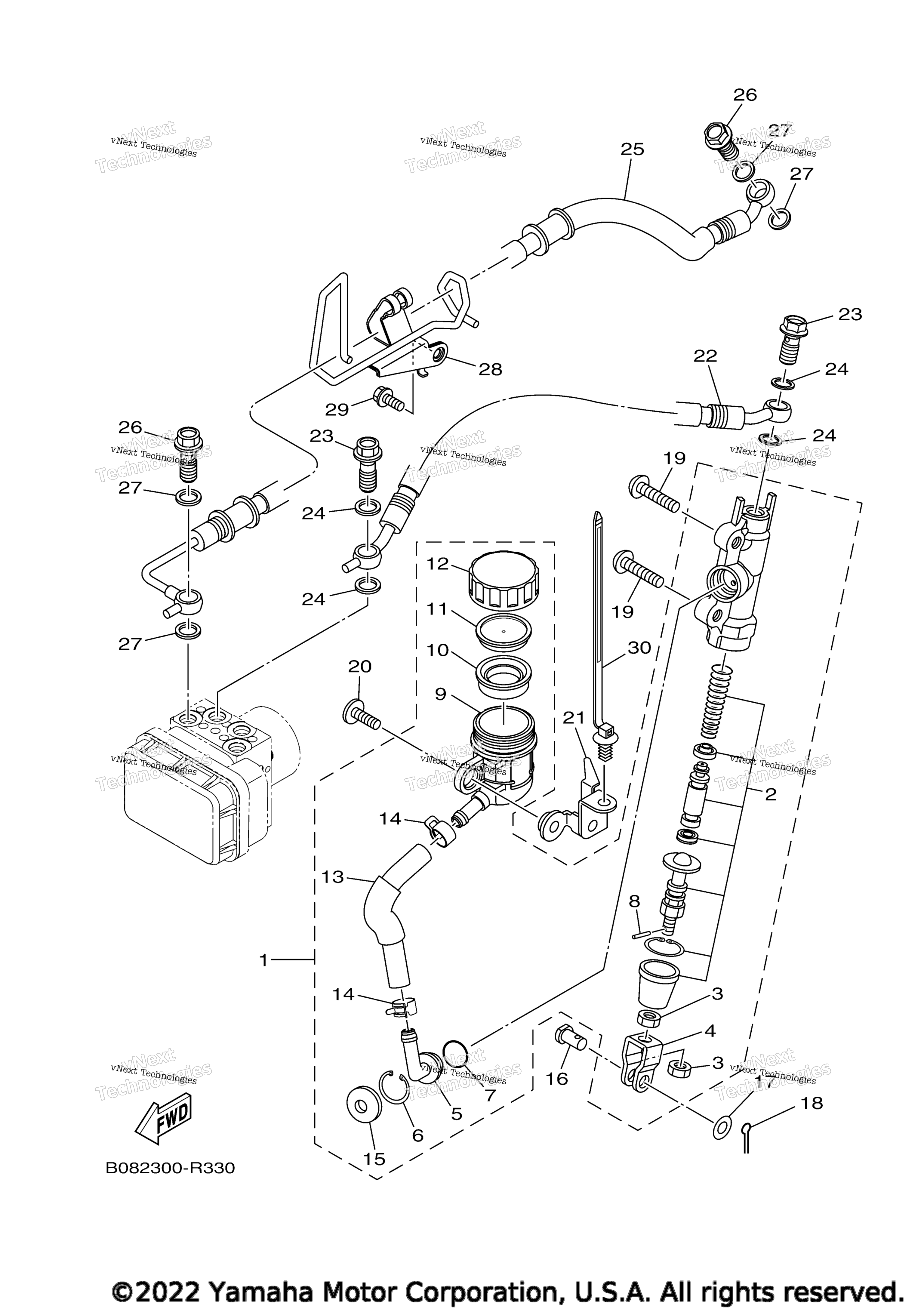 REAR MASTER CYLINDER