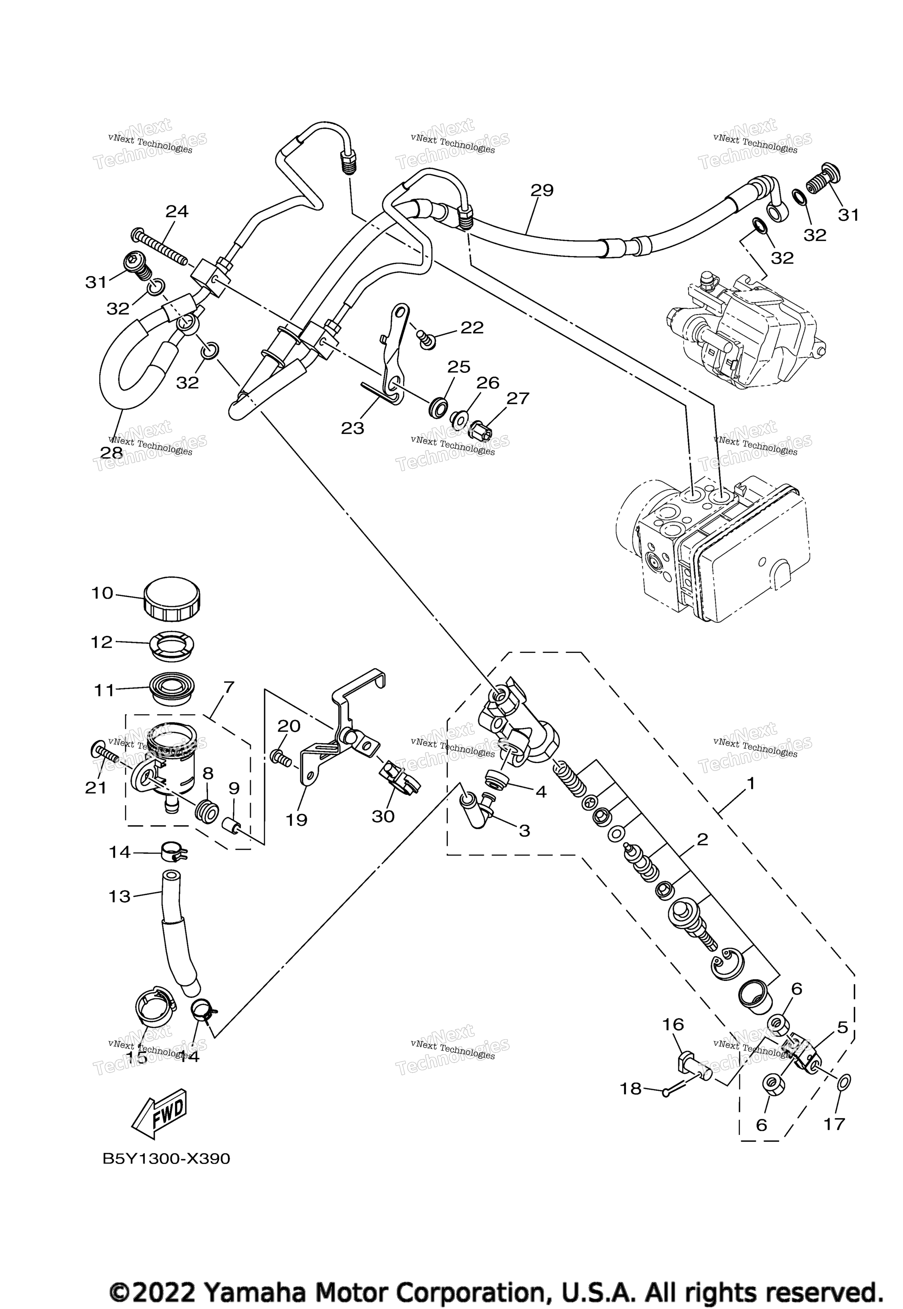 REAR MASTER CYLINDER