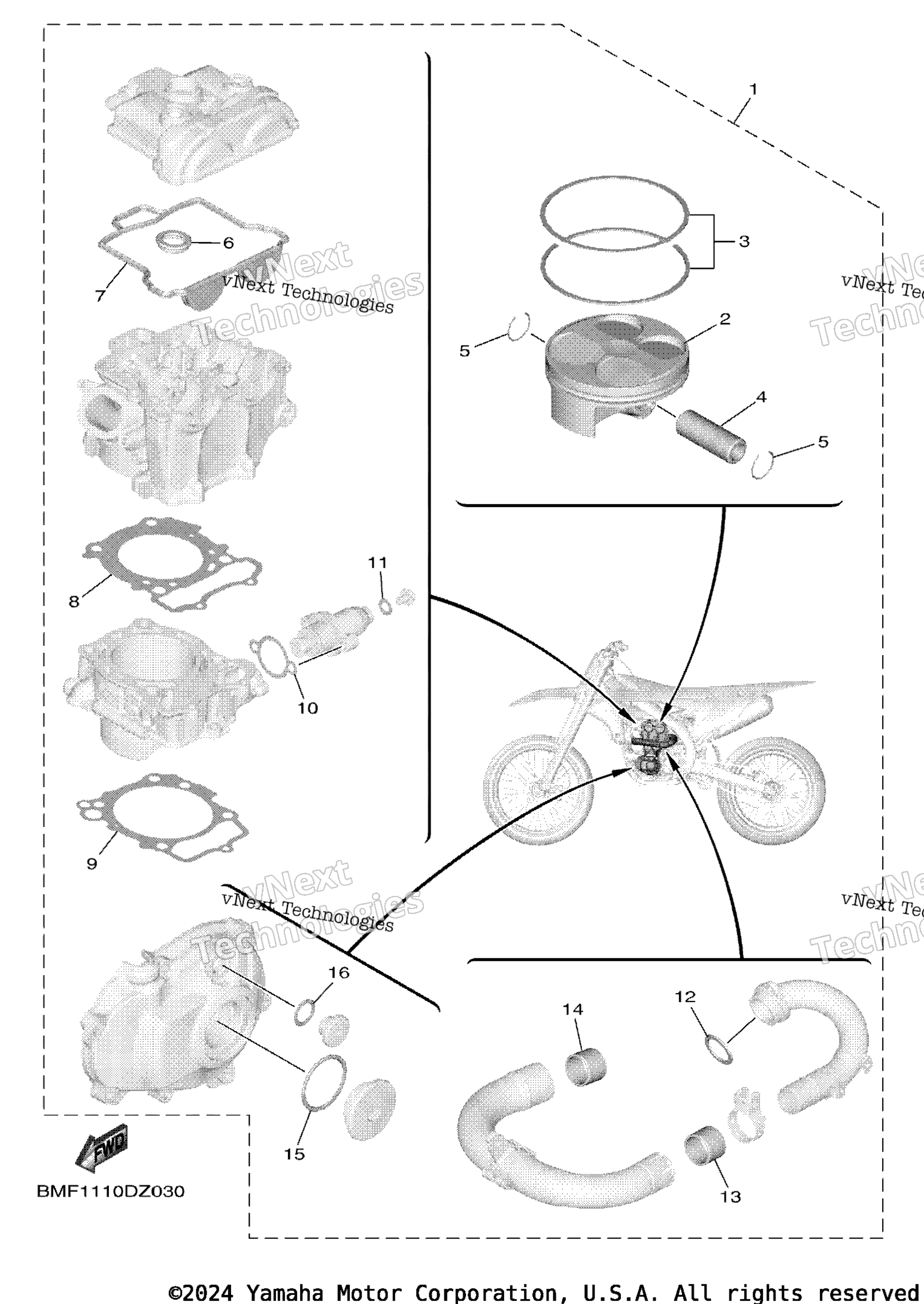 4 Piston Rebuilt Kit
