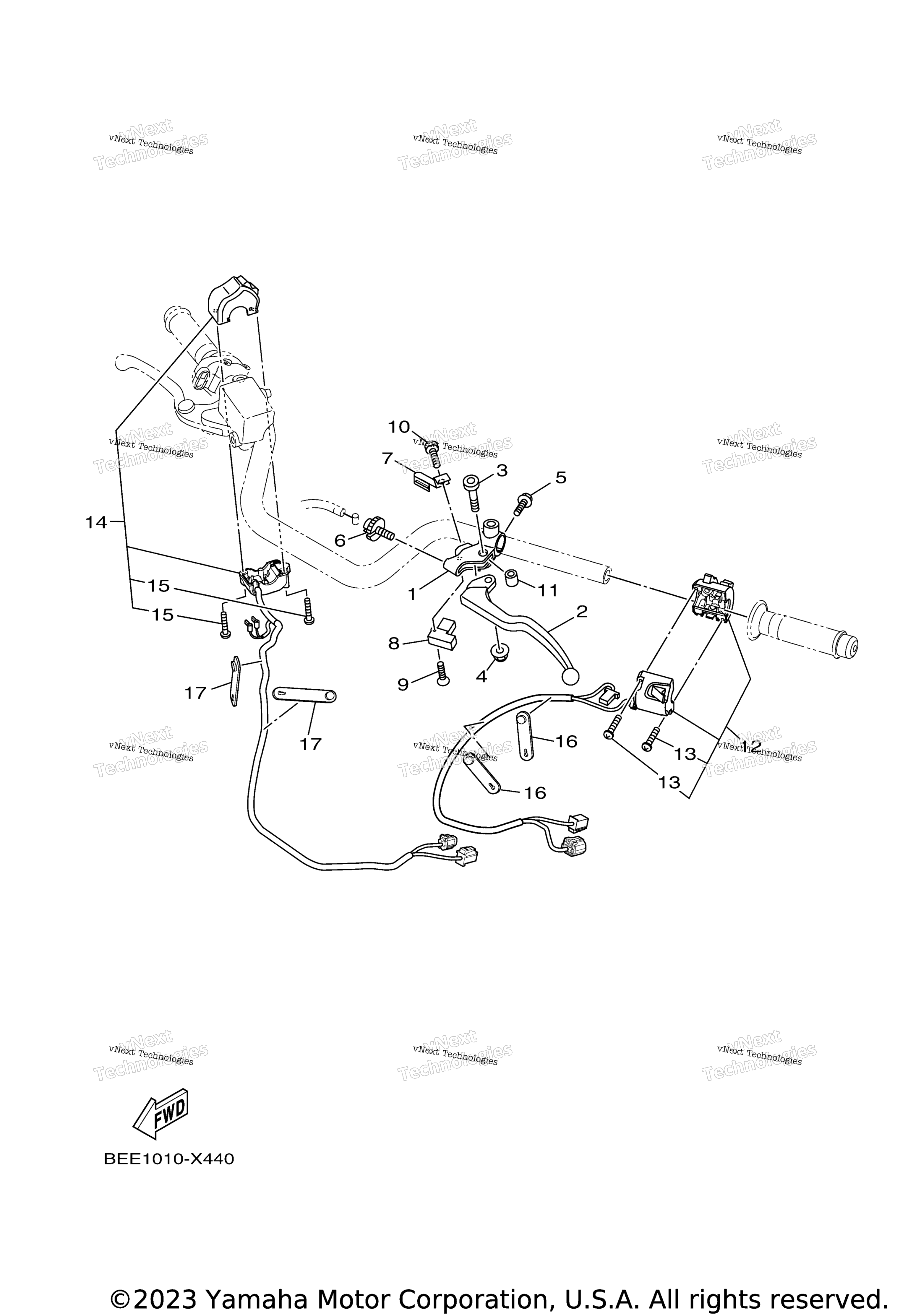 Рычаги управления и переключатели