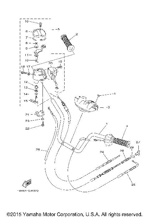 STEERING HANDLE CABLE