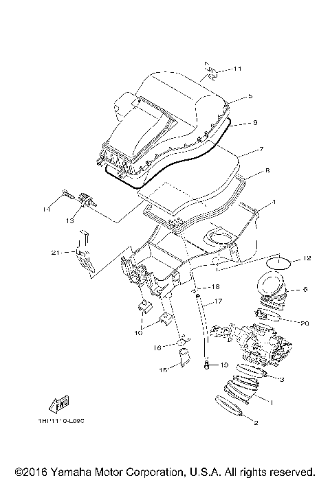 2013 GRIZZLY 550 EPS 4WD HUNTER (YFM5FGPHD)