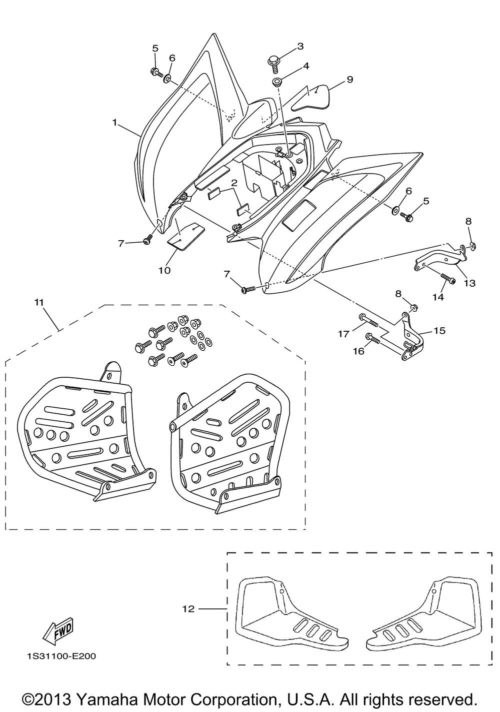 Задняя часть FENDER FOOTWELL