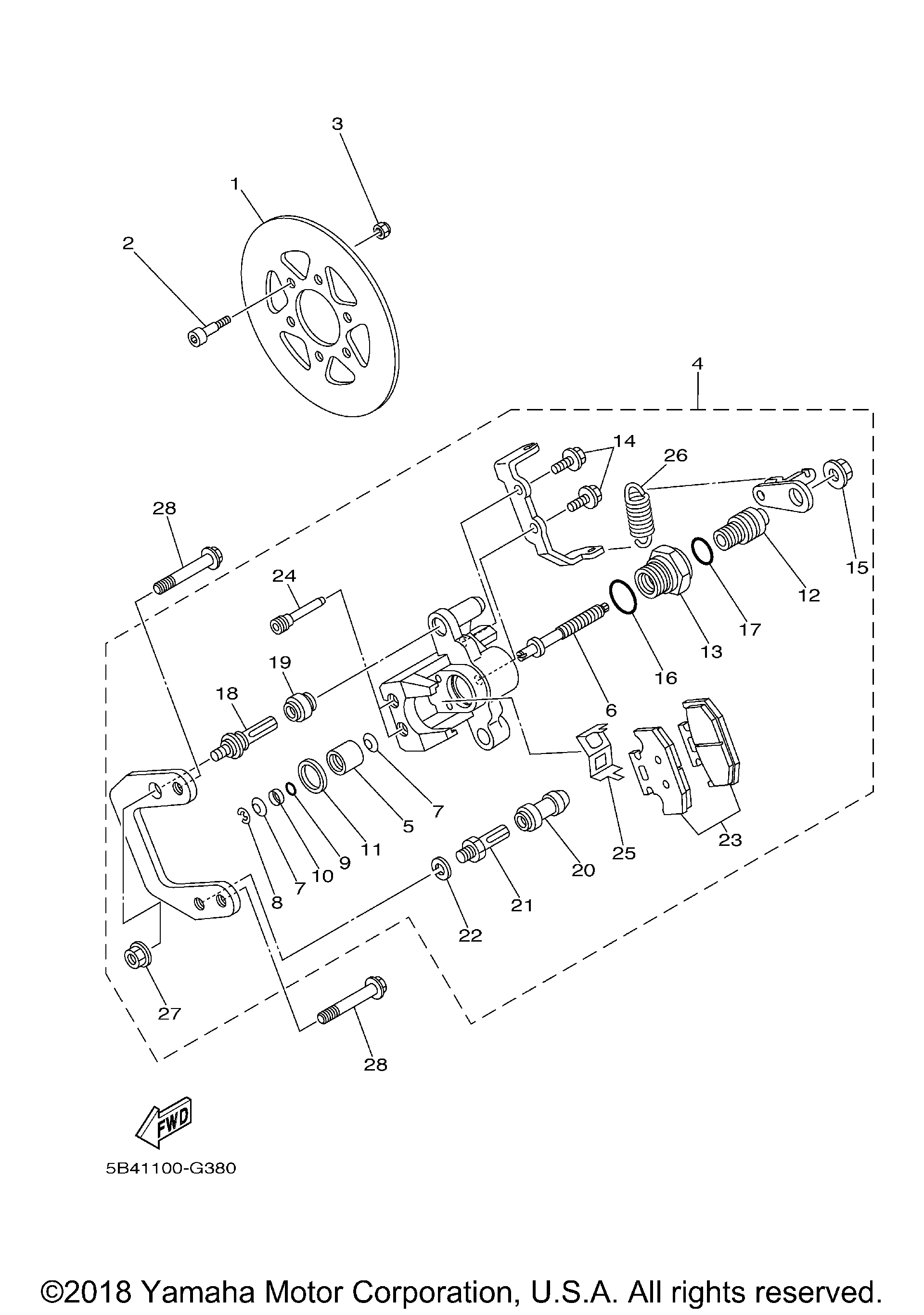 REAR BRAKE CALIPER 2